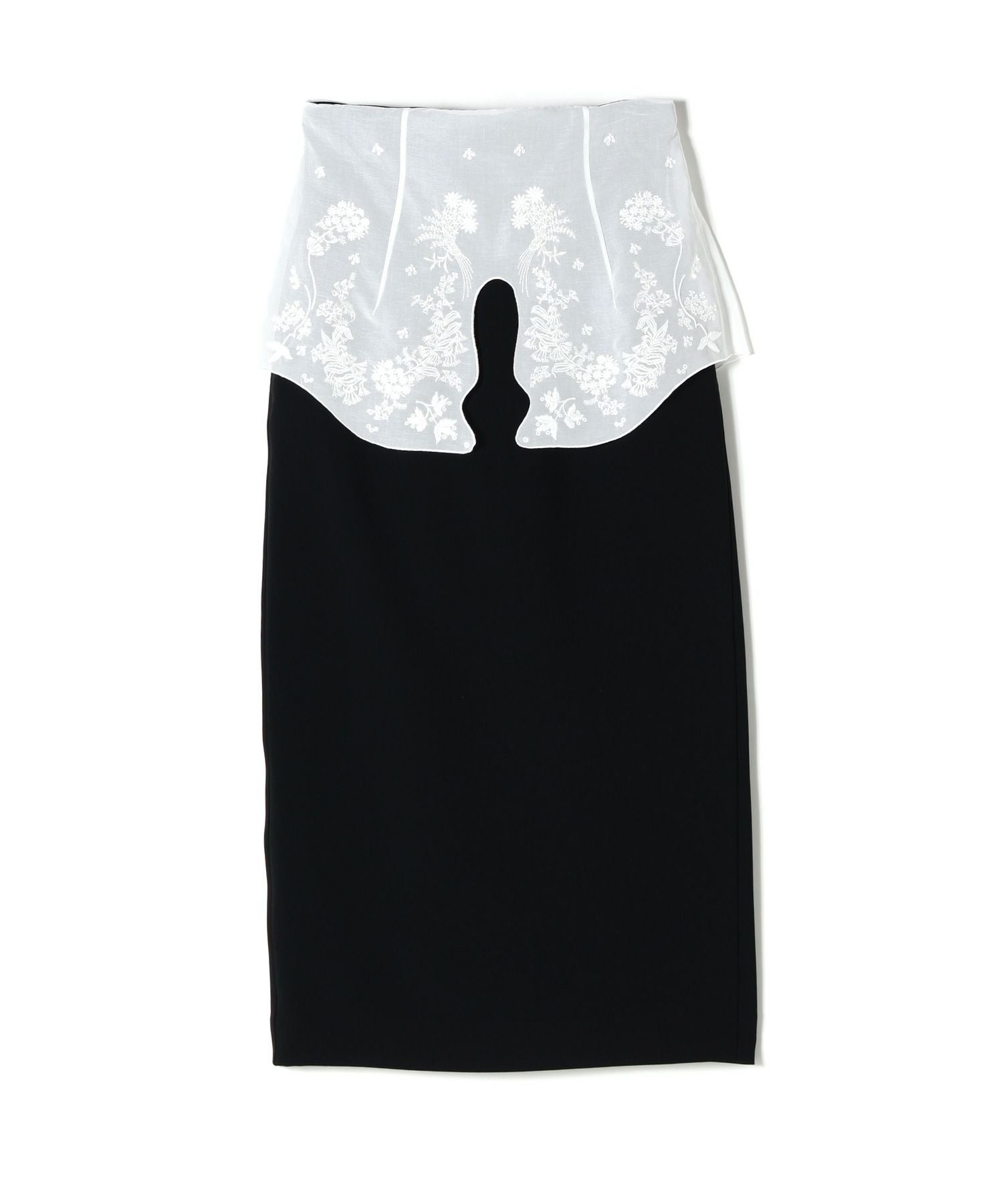 Mame Kurogouchi(マメ クロゴウチ)】 Triacetate Georgette Embroidery