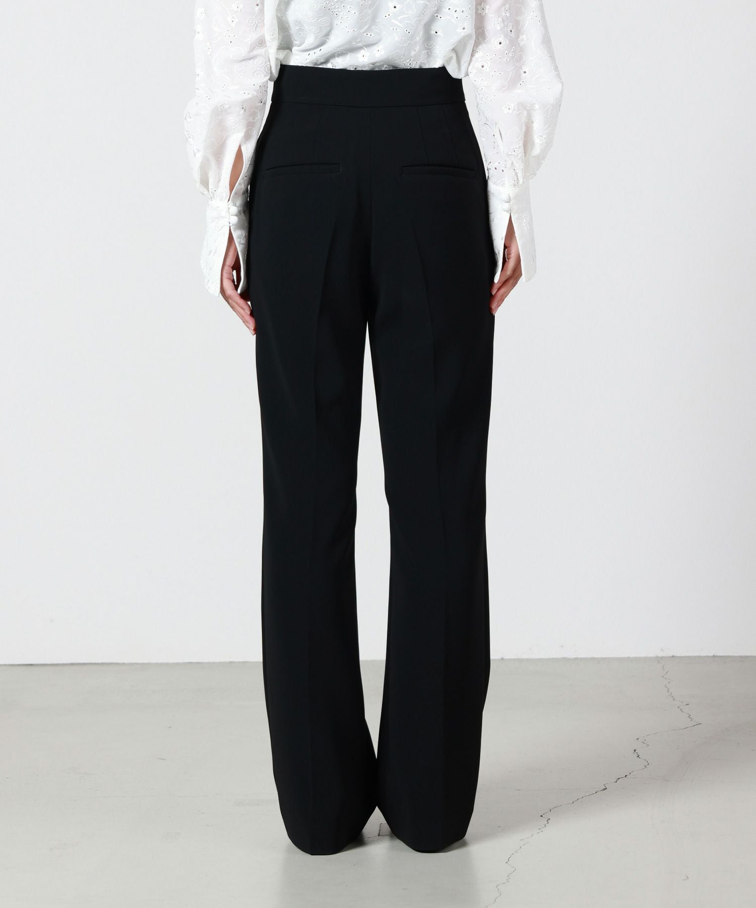 Mame Kurogouchi(マメ クロゴウチ)】 Acetate Polyester High Waisted