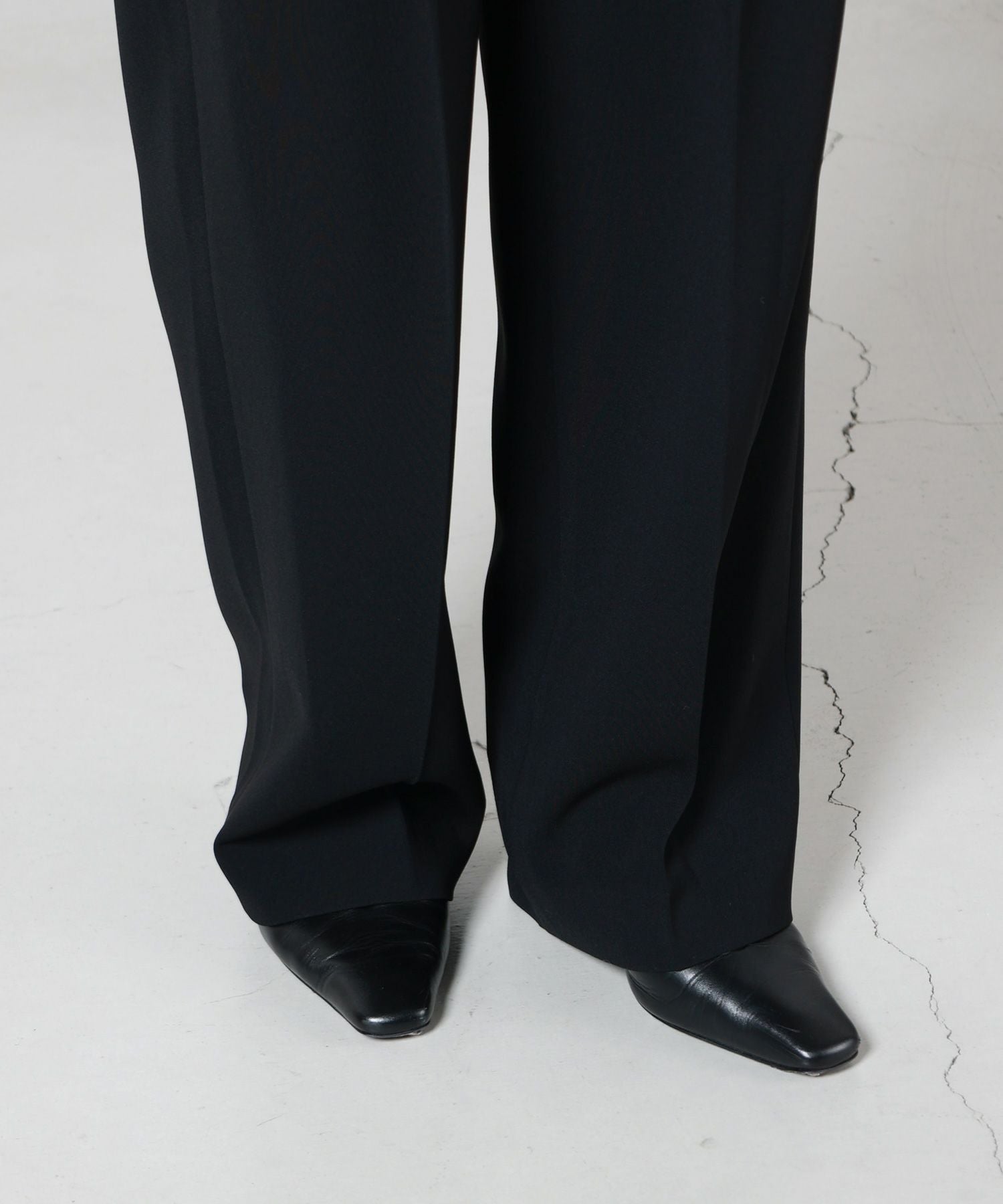 Mame Kurogouchi(マメ クロゴウチ)】 Acetate Polyester High Waisted