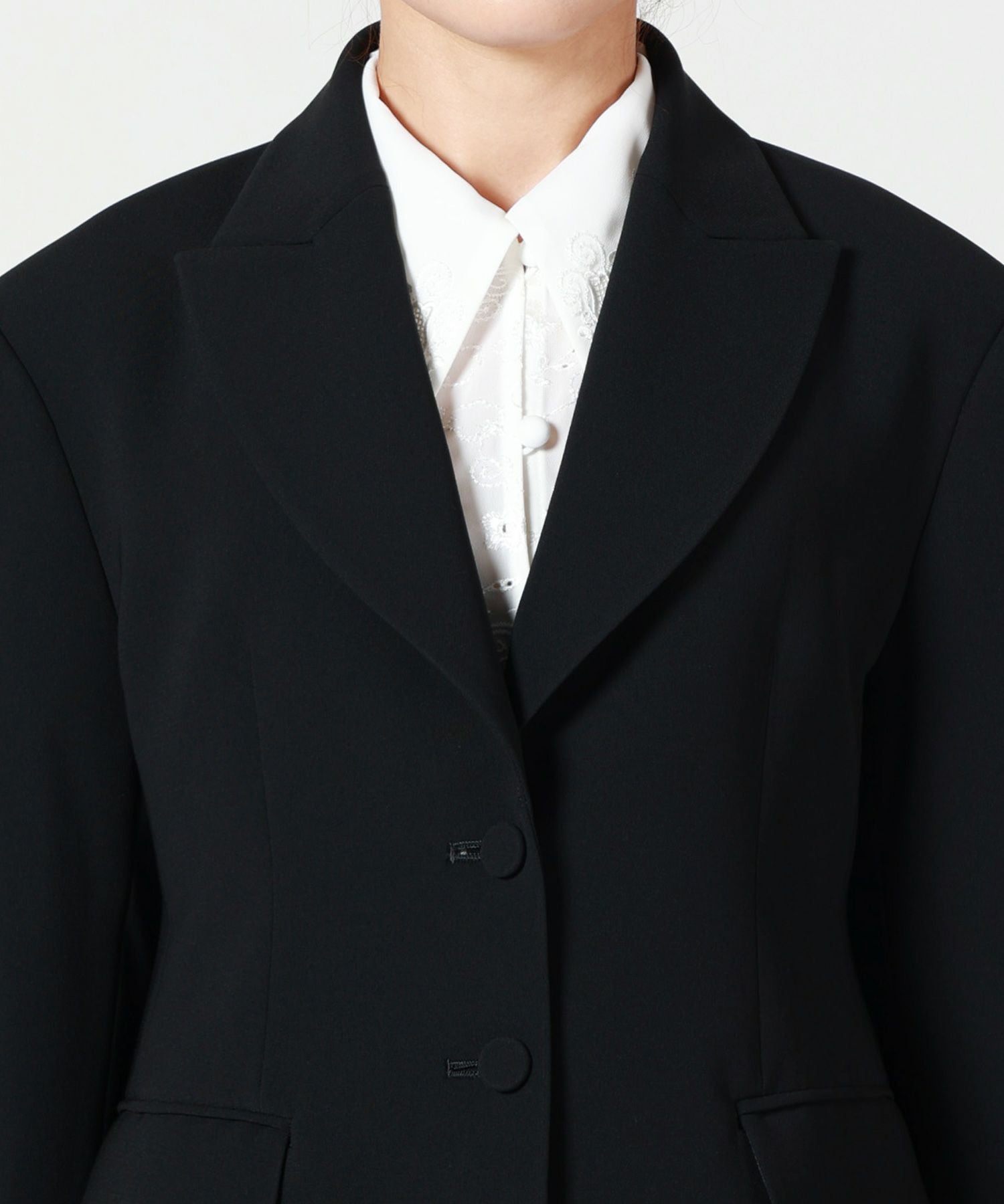 Mame Kurogouchi(マメ クロゴウチ)】 Acetate Polyester Suit Jacket