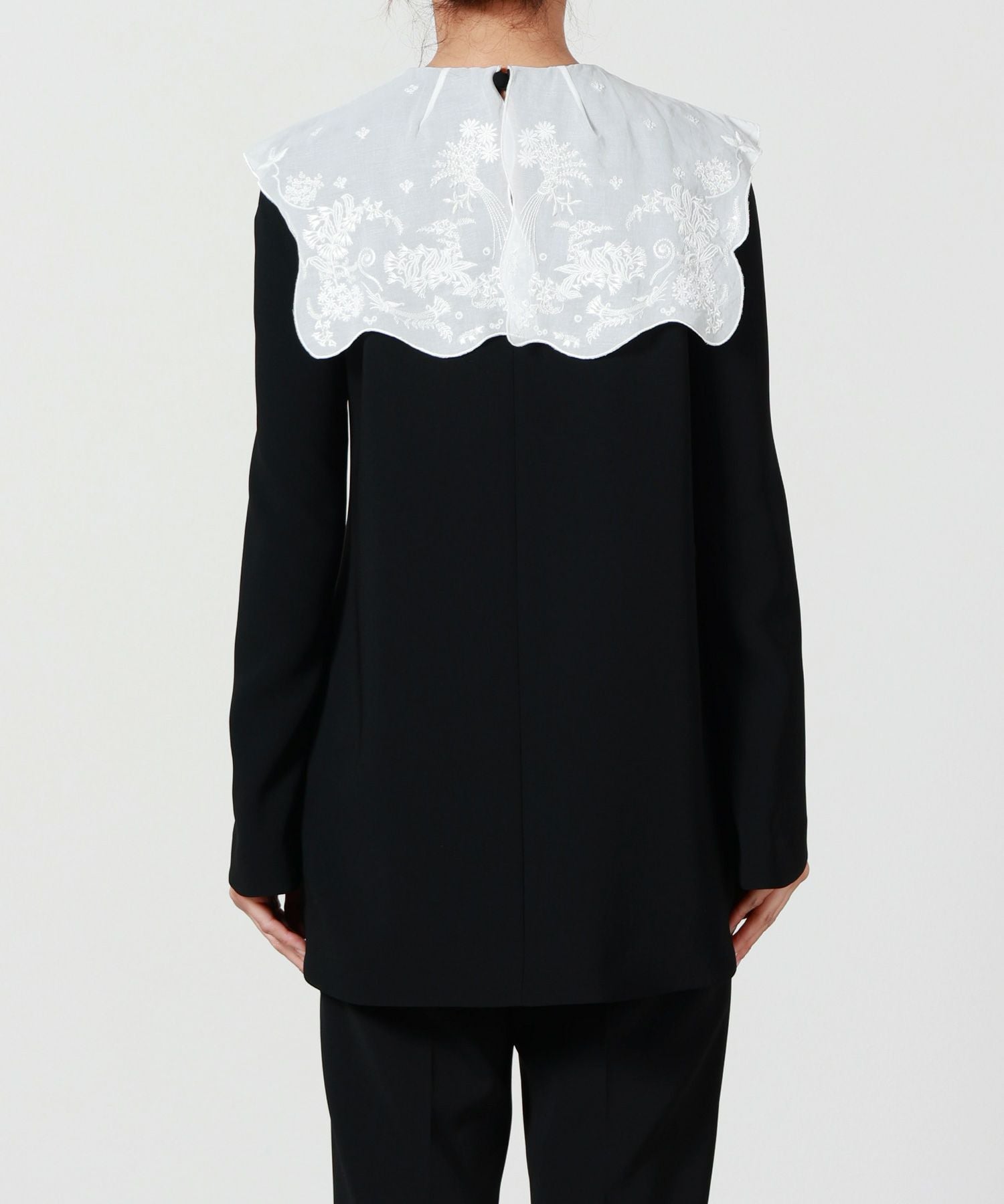Mame Kurogouchi(マメ クロゴウチ)】 Triacetate Georgette Embroidery
