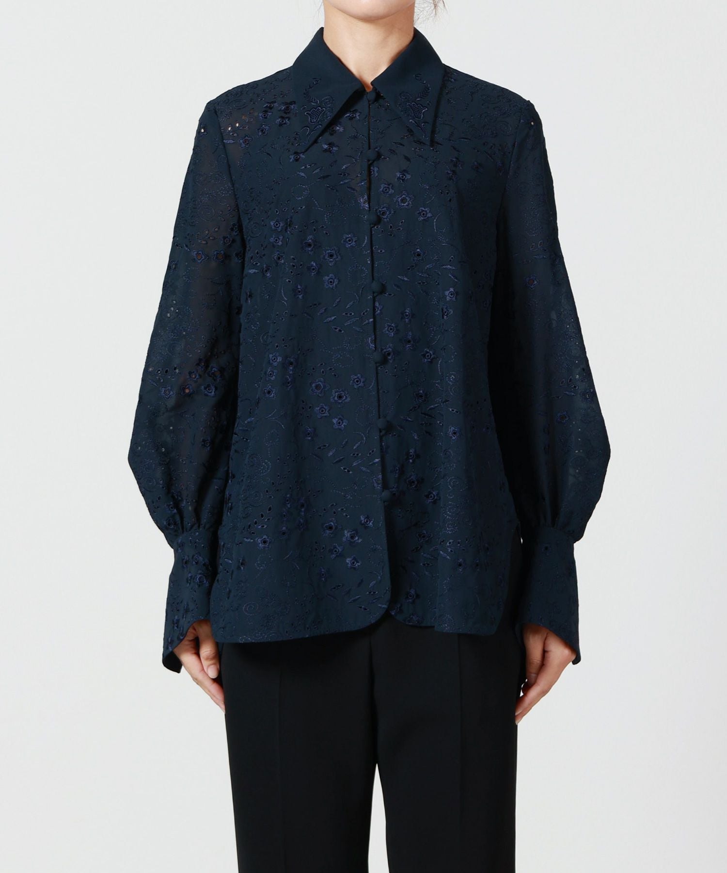 Mame Kurogouchi(マメ クロゴウチ)】 Triacetate Georgette Floral