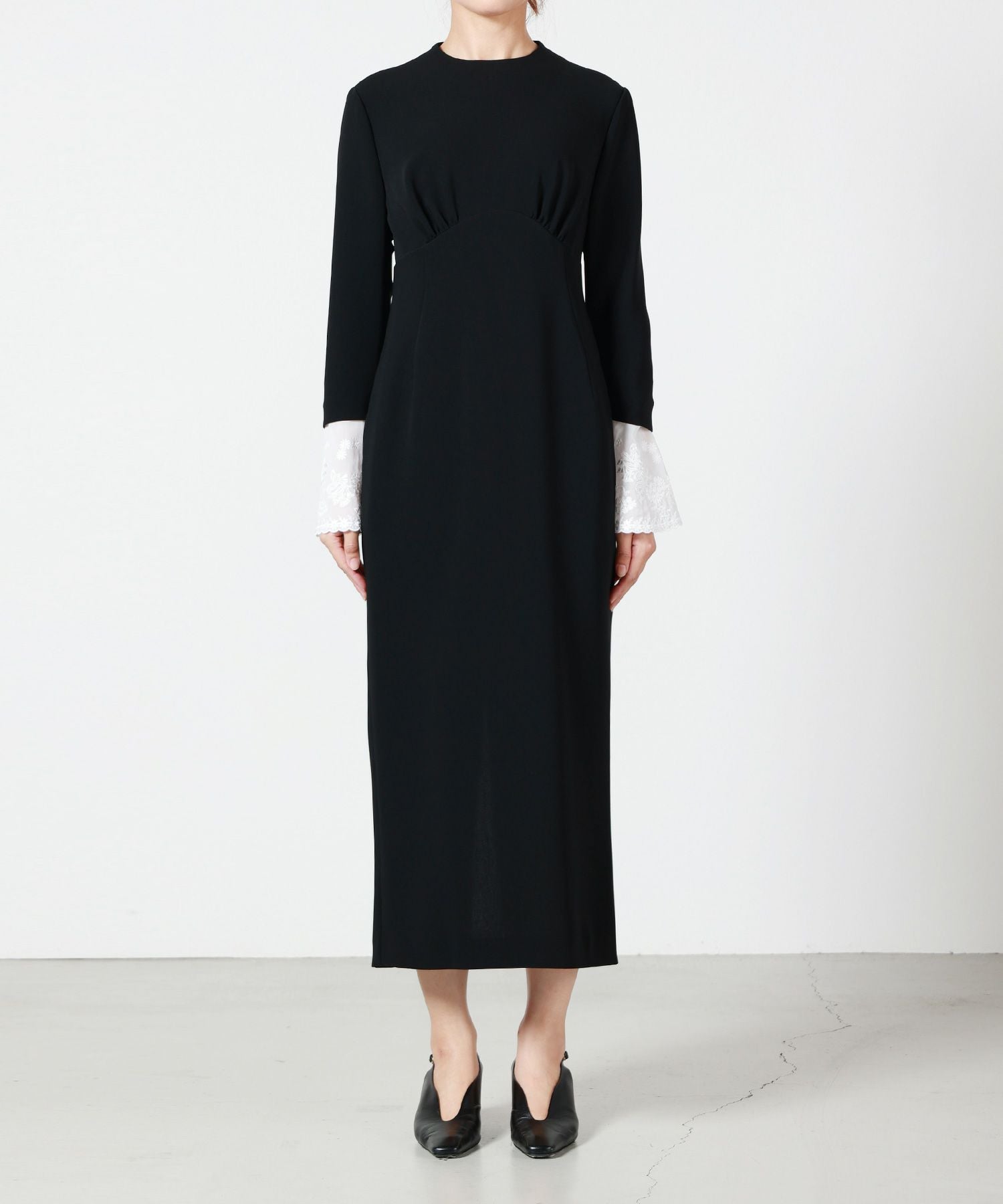 Mame Kurogouchi(マメ クロゴウチ)】 Triacetate Georgette