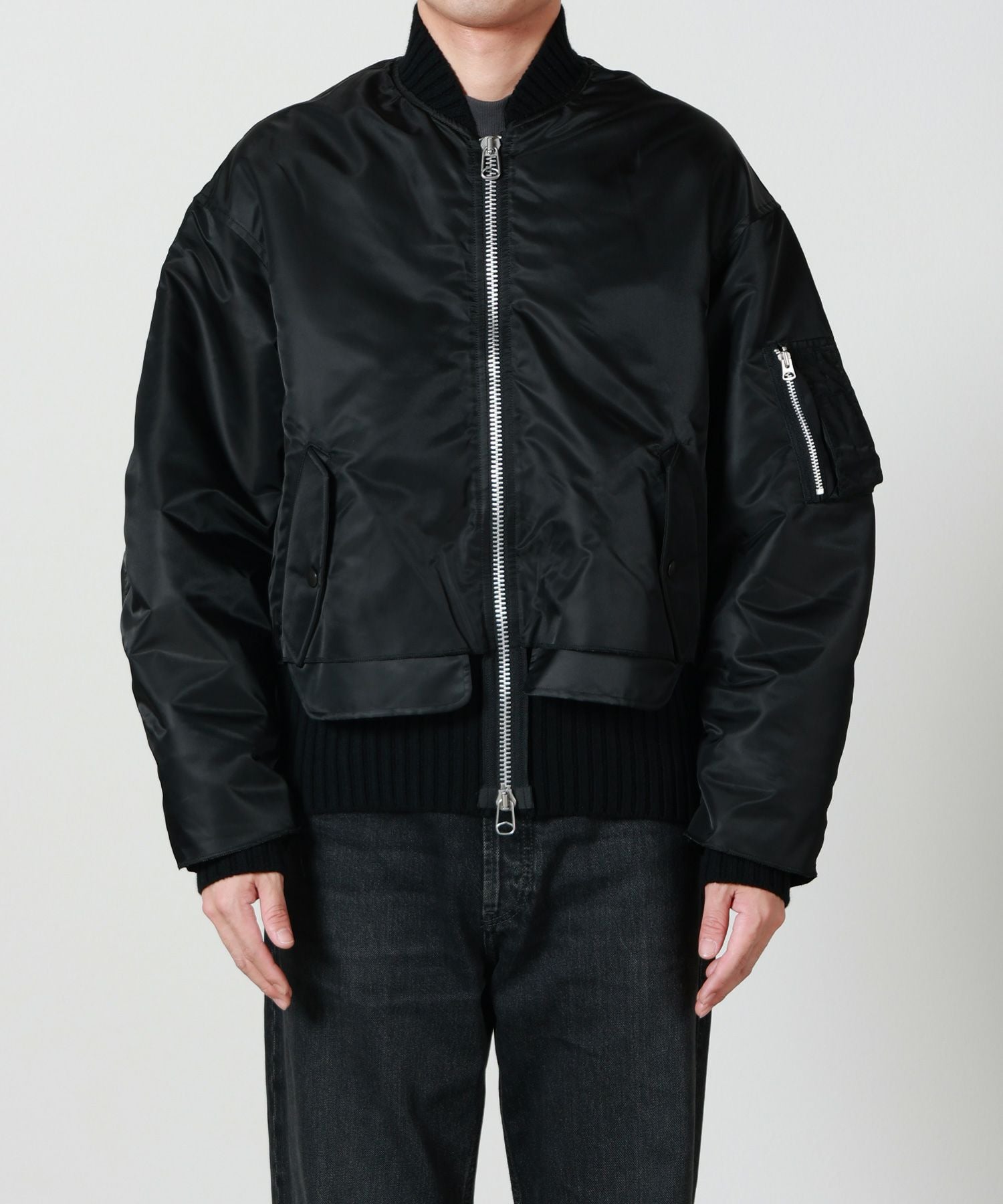 YOKE(ヨーク)】 Connected Rib Knit Flight Jacket｜PARIGOT ONLINE