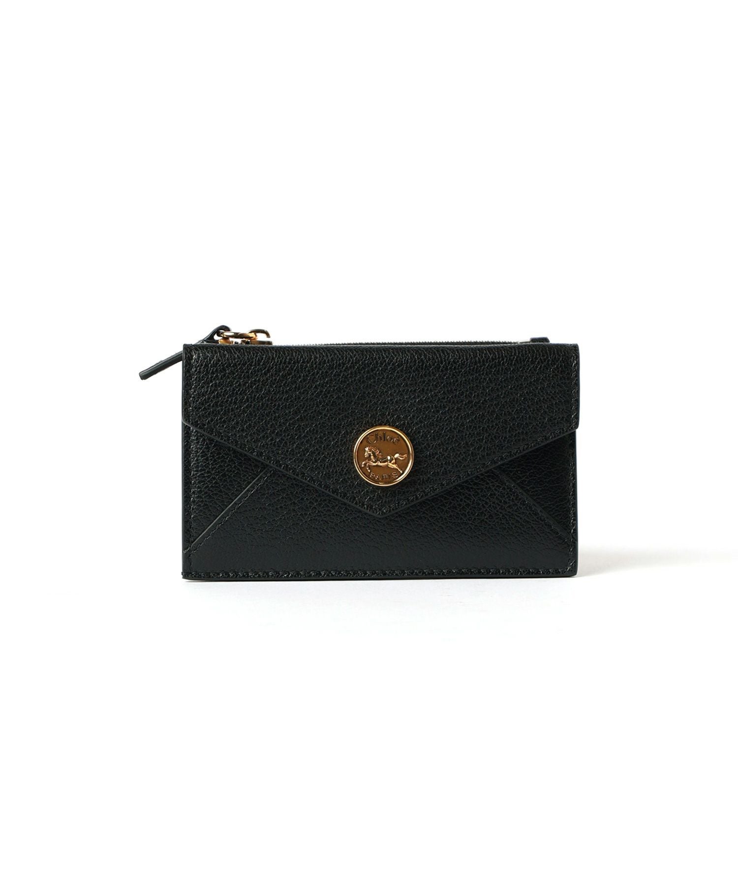 Chloe(クロエ)】 グレインレザー製カードスロット付ENVELOPEスモール
