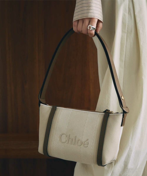 Chloe キャンバス製 CHLOE CARRYショルダーバッグ