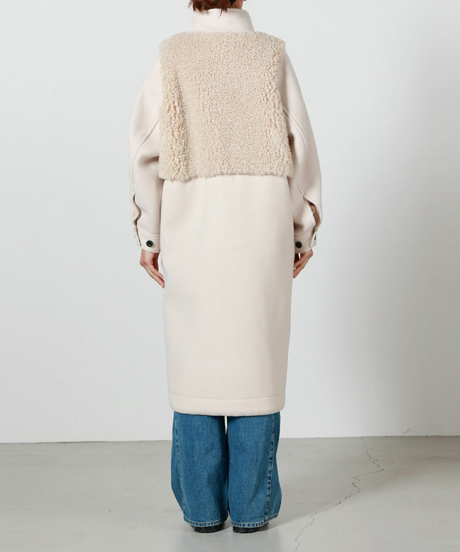 HYKE(ハイク)】 DOUBLE FACE FAUX SHERLING DUFFLE COAT｜PARIGOT