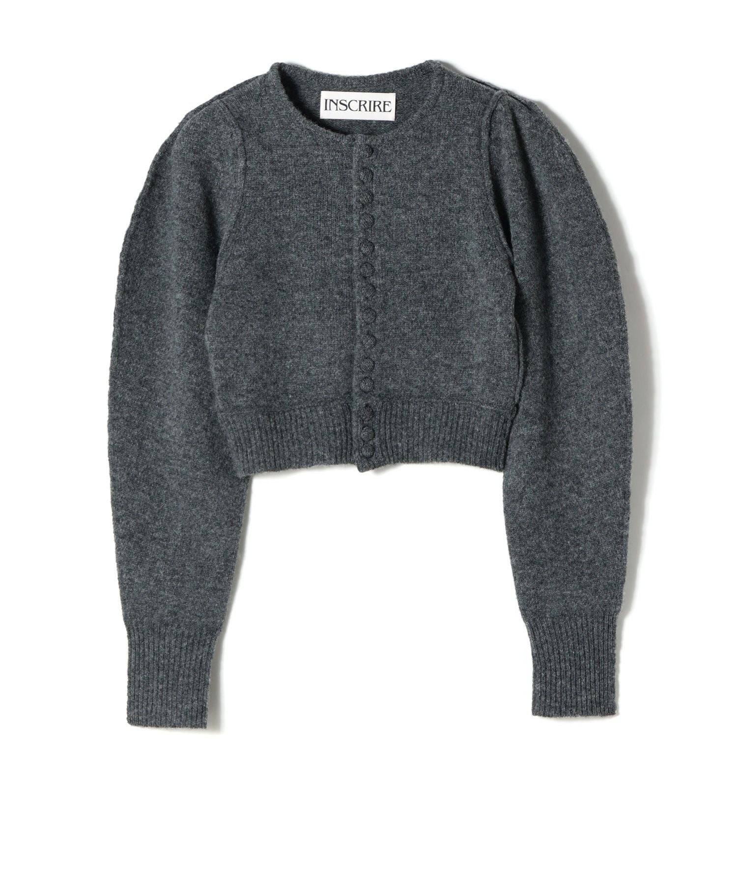 INSCRIRE アンスクリア 24AW Cropped cardigan ローゲージウールクロップドカーディガン I24AW-K11 Free NAVY ニット トップス【中古】【INSCRIRE】 12431_thumbnail.jpg