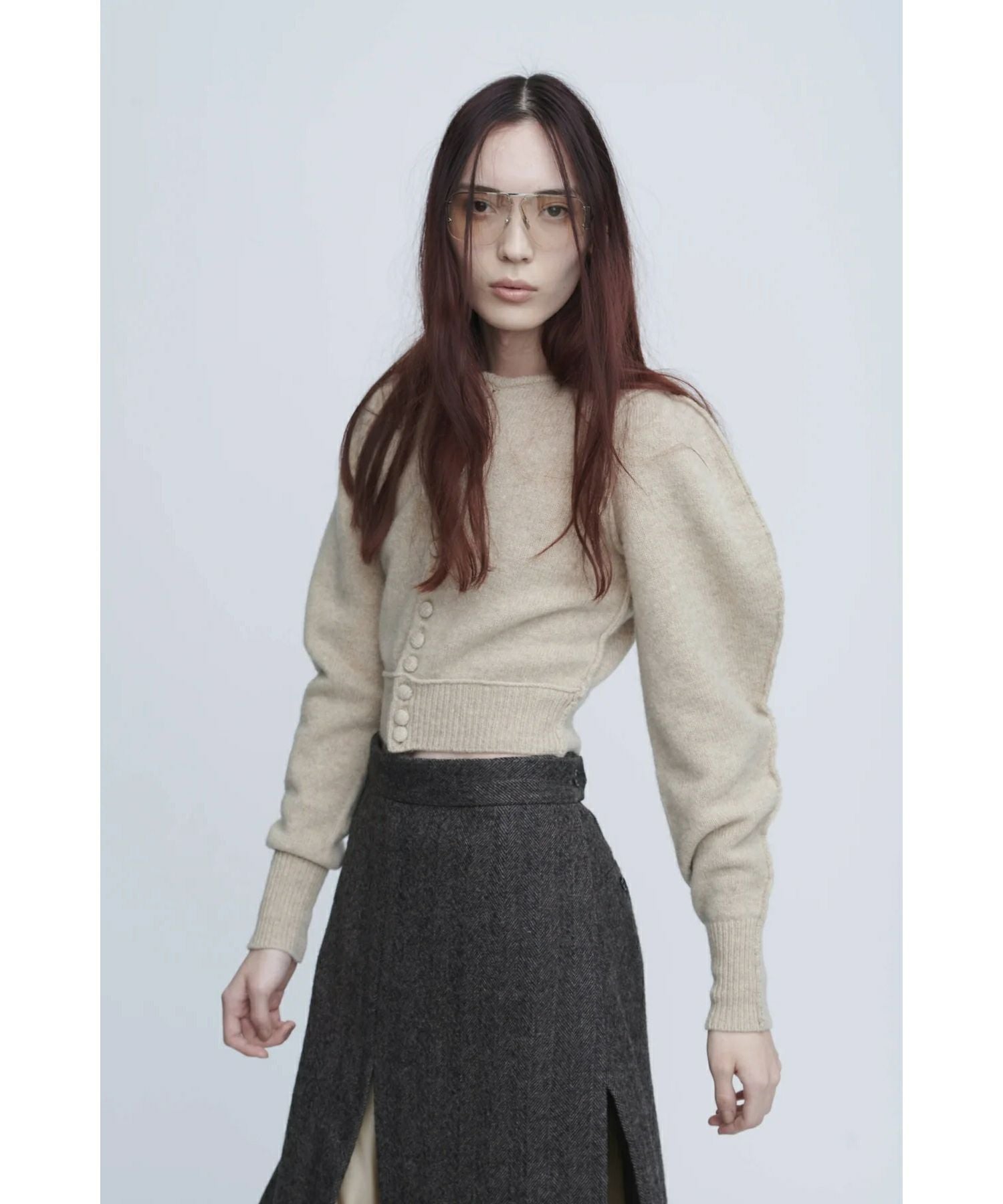 INSCRIRE(アンスクリア)】 Shoulder Cardigan｜PARIGOT ONLINE（パリゴ