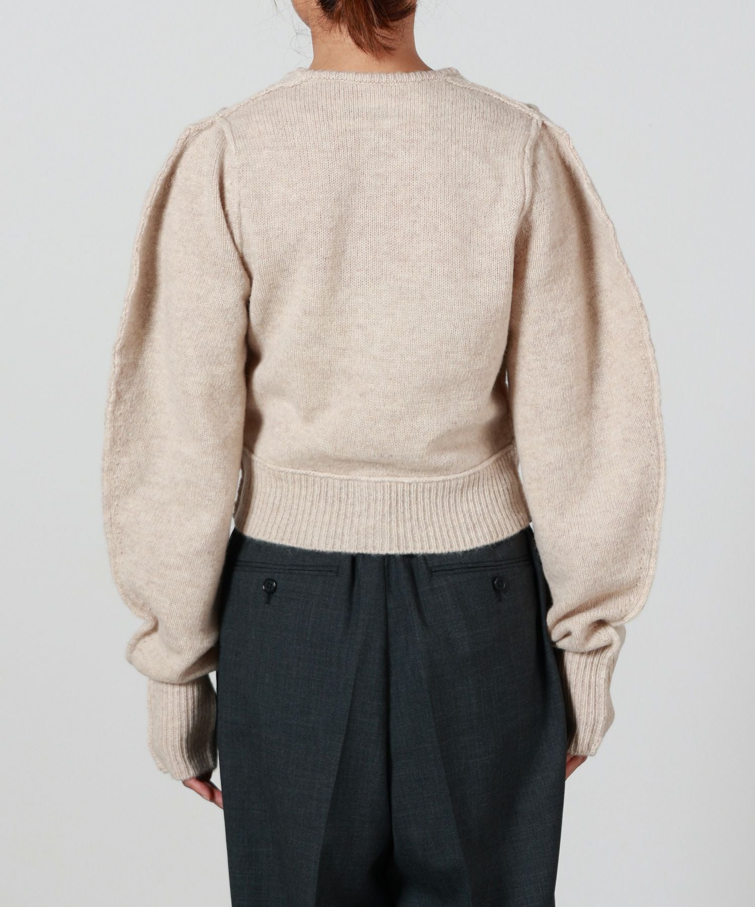 INSCRIRE アンスクリア 24AW Cropped cardigan ローゲージウールクロップドカーディガン I24AW-K11 Free NAVY ニット トップス【中古】【INSCRIRE】 INSCRIRE(アンスクリア)K11 ローゲージウールクロップドカーディガン