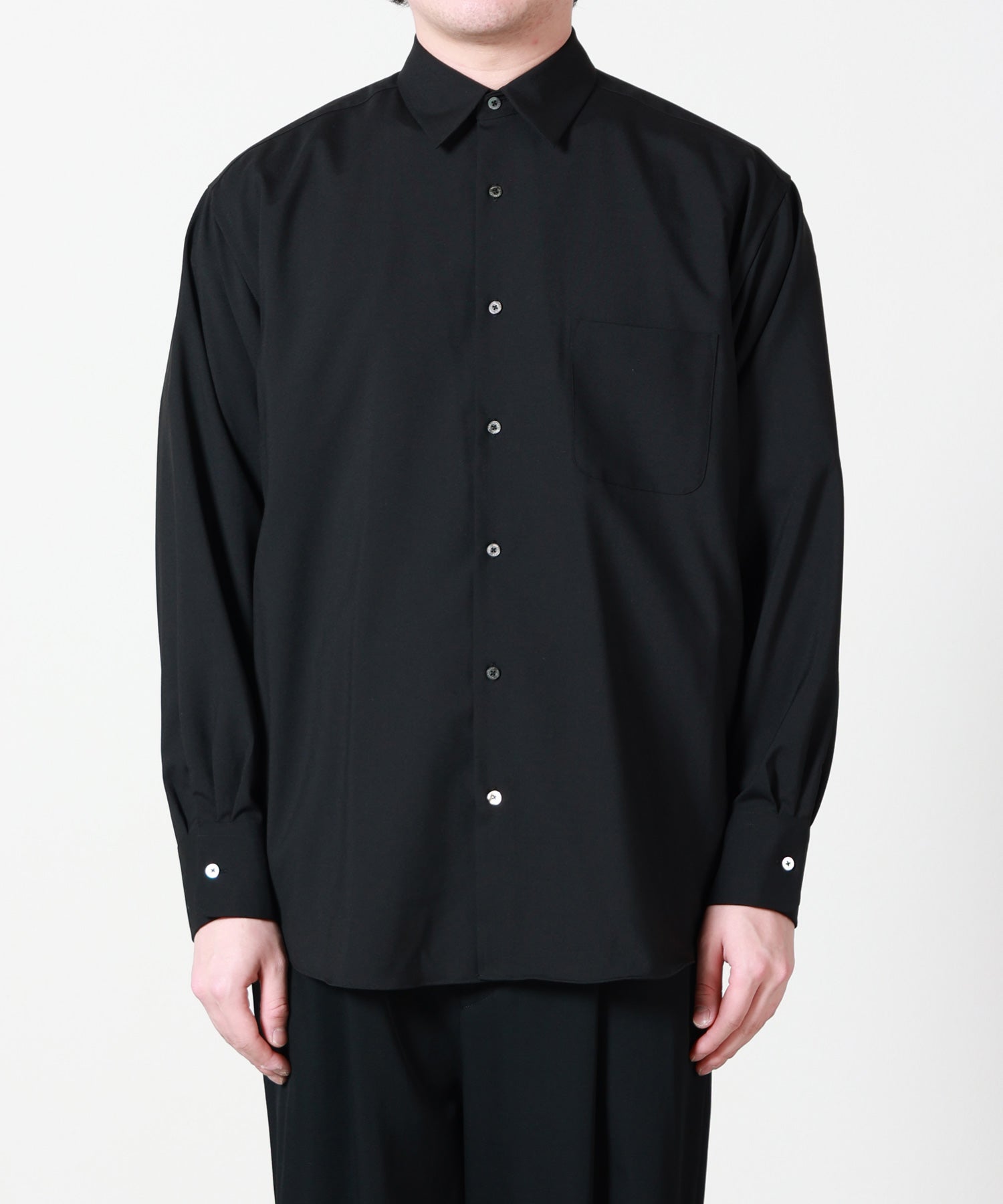MARKAWARE(マーカウェア)】 Comfort Fit Shirt Organic Wool 2/80