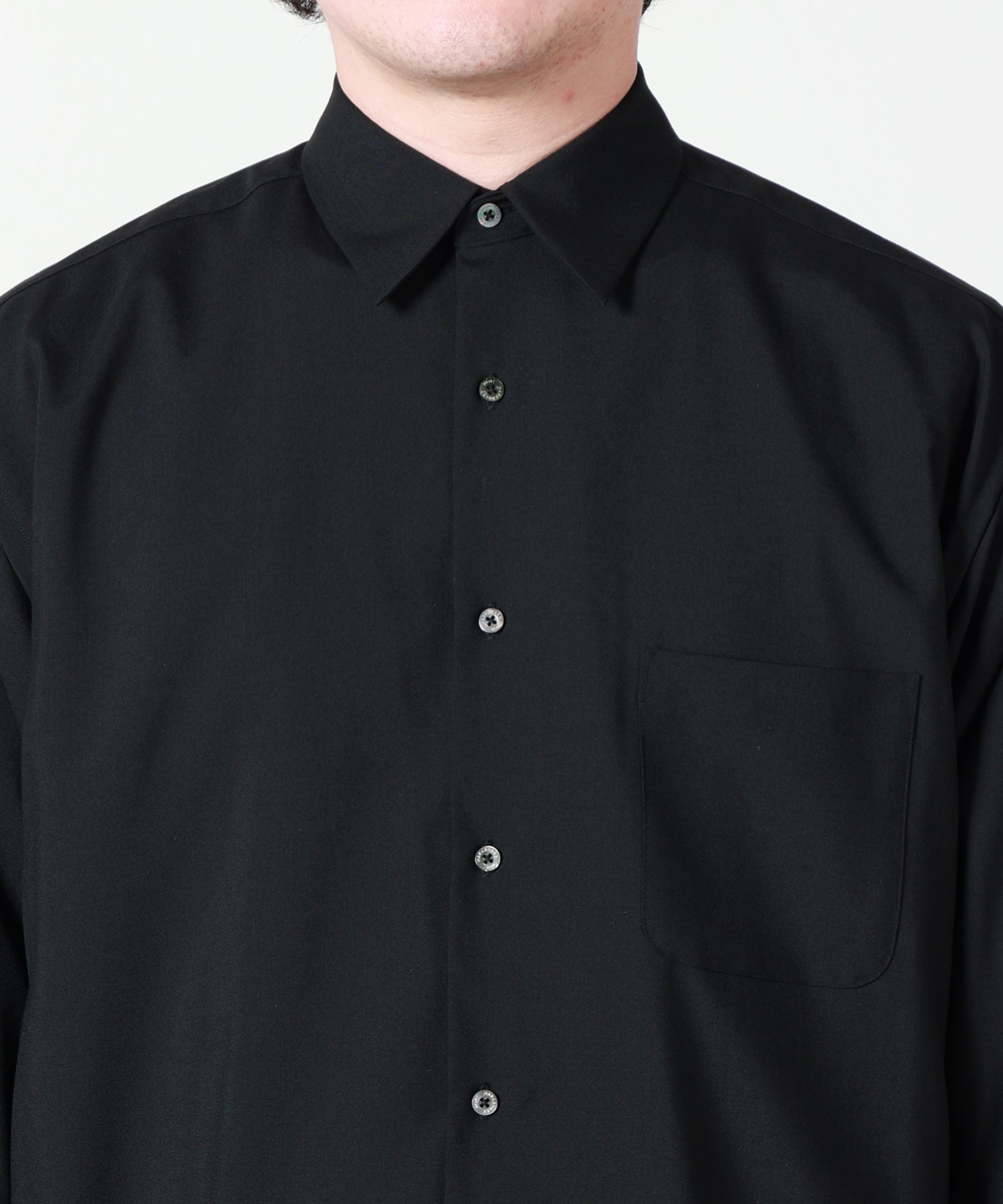 MARKAWARE(マーカウェア)】 Comfort Fit Shirt Organic Wool 2/80