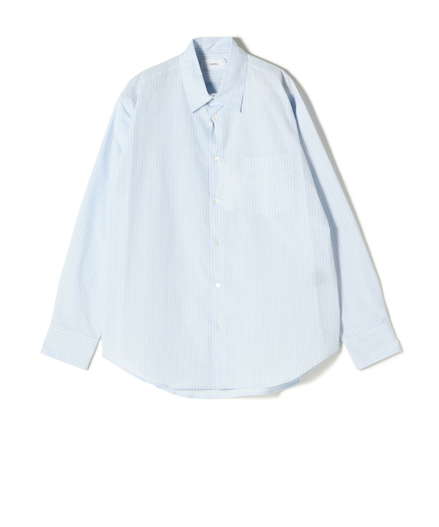 marka(マーカ)】 Organic Cotton Stripe Regular Collar Shirt