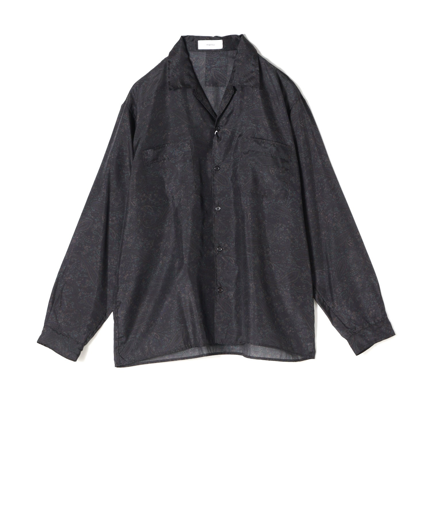 marka(マーカ)】 SILK OPEN COLLAR L/S SHIRT｜PARIGOT ONLINE（パリゴ