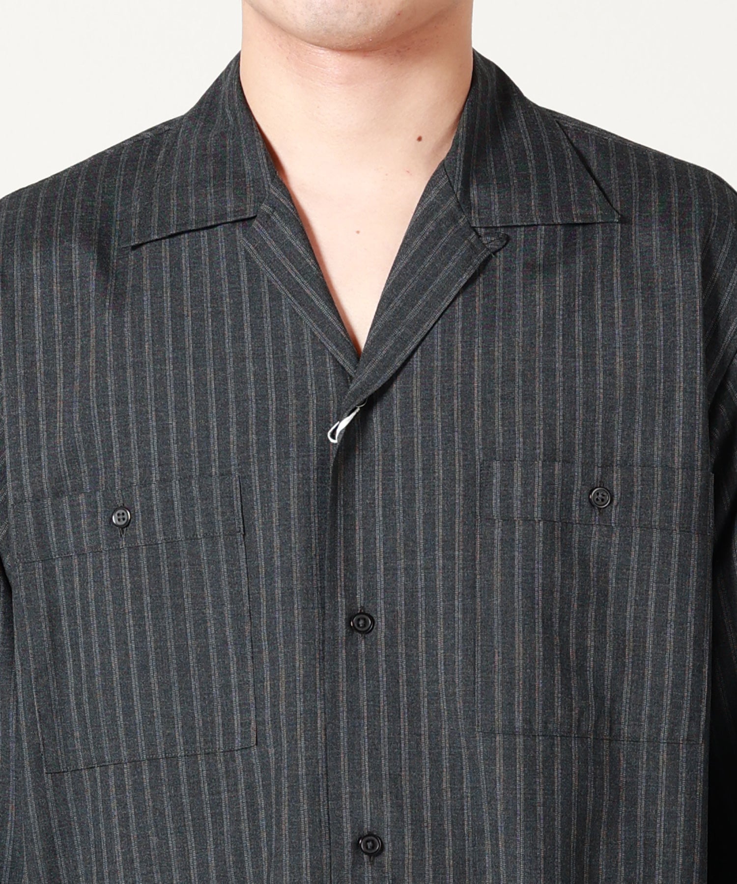 marka(マーカ)】 DOUBLE POCKET OPEN COLLAR SHIRT｜PARIGOT ONLINE
