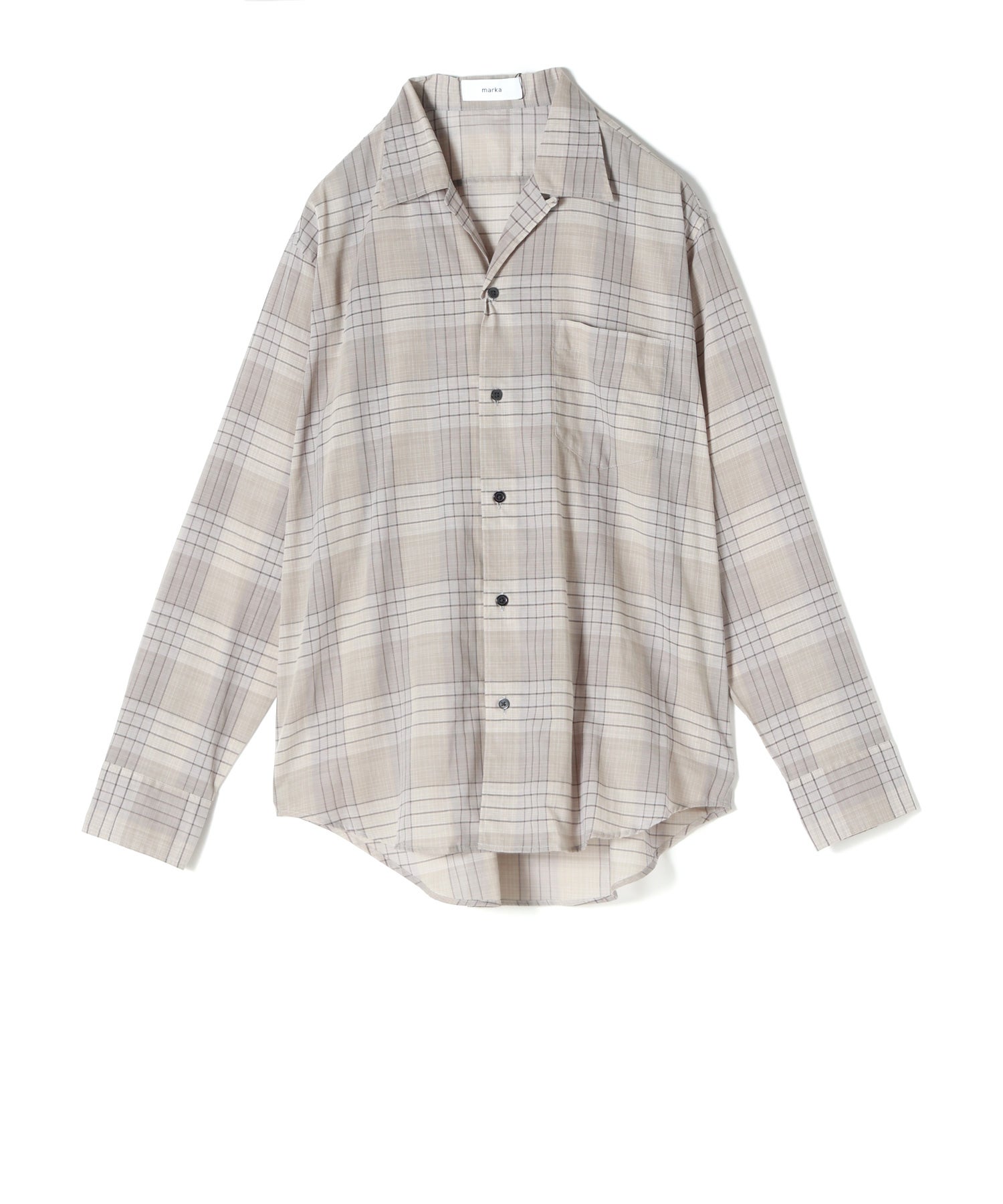 マーカmarka WOOL OPEN COLLAR L/S SHIRT marka(マーカ)】 OPEN COLLAR L/S SHIRT｜PARIGOT ONLINE（パリゴ