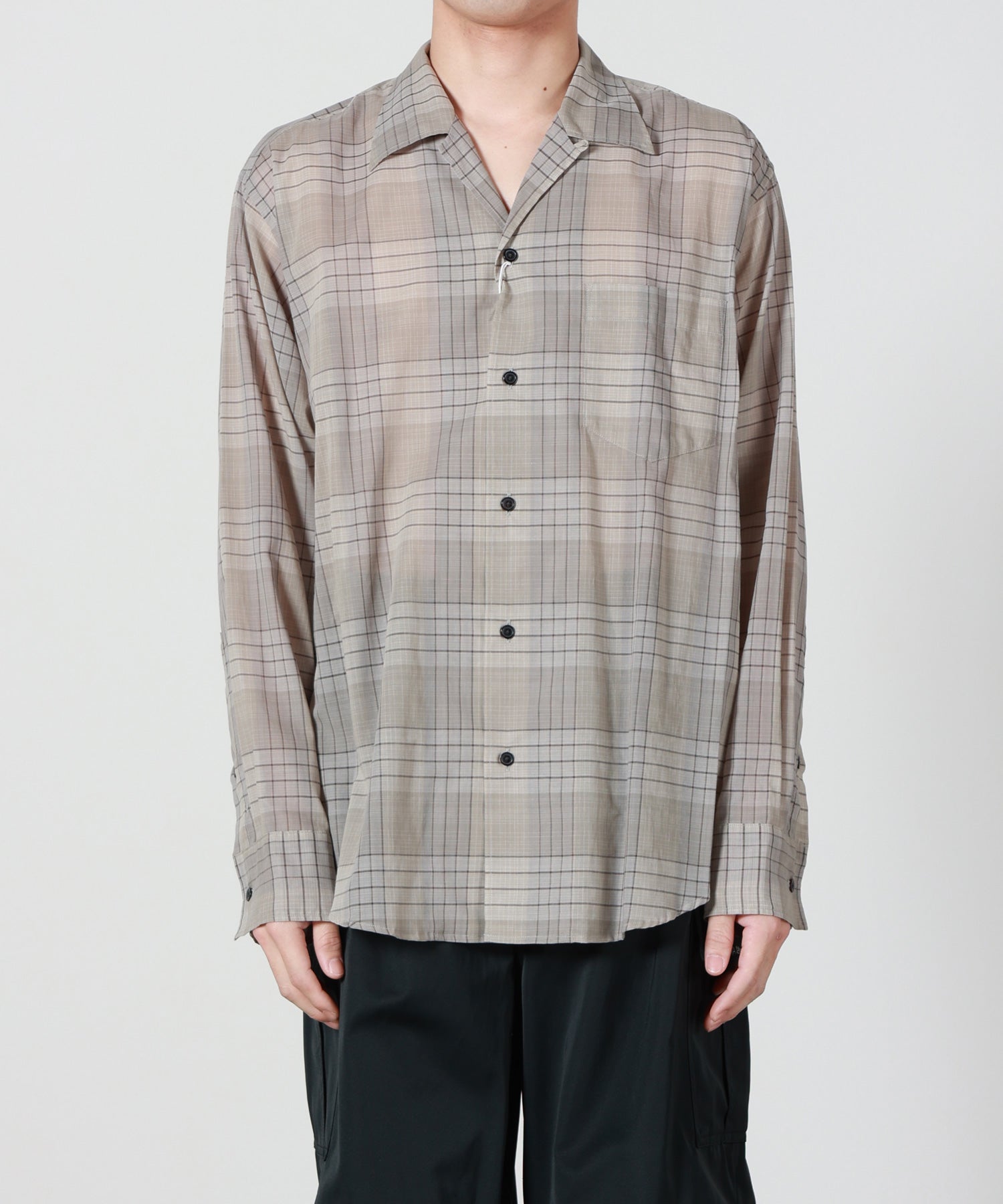 marka(マーカ)】 OPEN COLLAR L/S SHIRT｜PARIGOT ONLINE（パリゴ