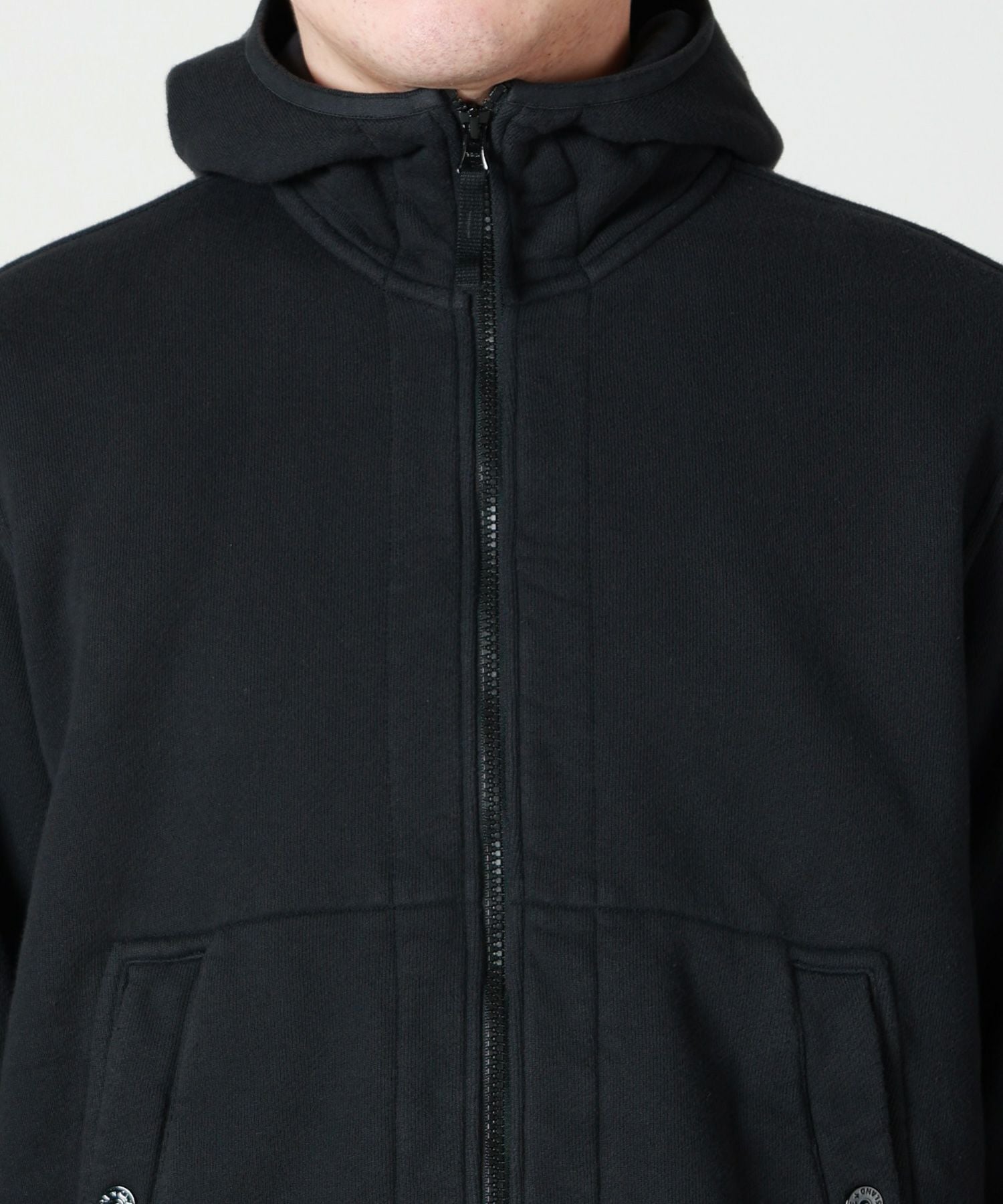 STONE  ジップパーカー STONE ISLAND(ストーンアイランド)】 フード付きコットンジップ