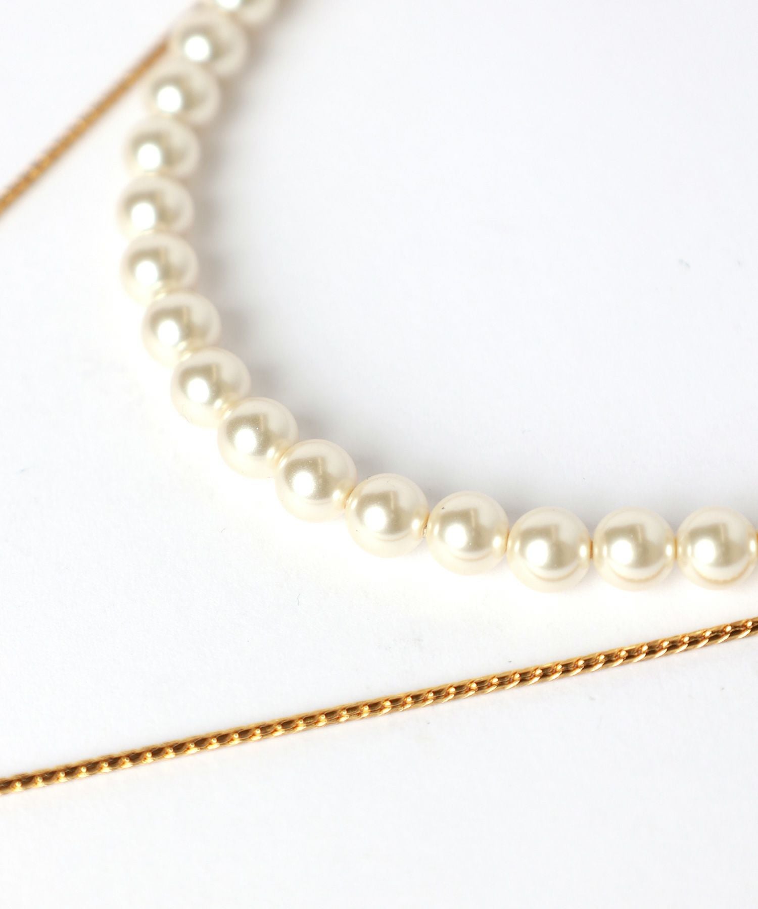 ADER.bijoux(アデル ビジュー)】 CUTSTEEL sparkle pearl raliet