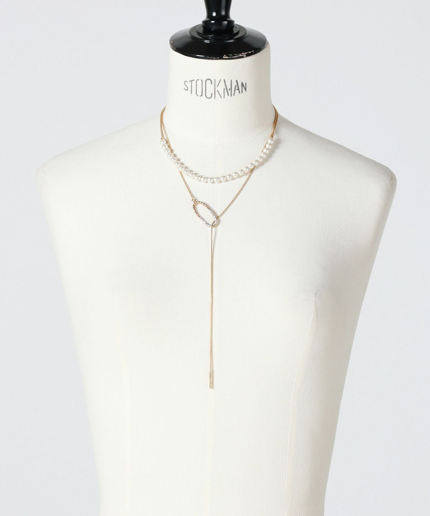 ADER.bijoux(アデル ビジュー)】 CUTSTEEL sparkle pearl raliet
