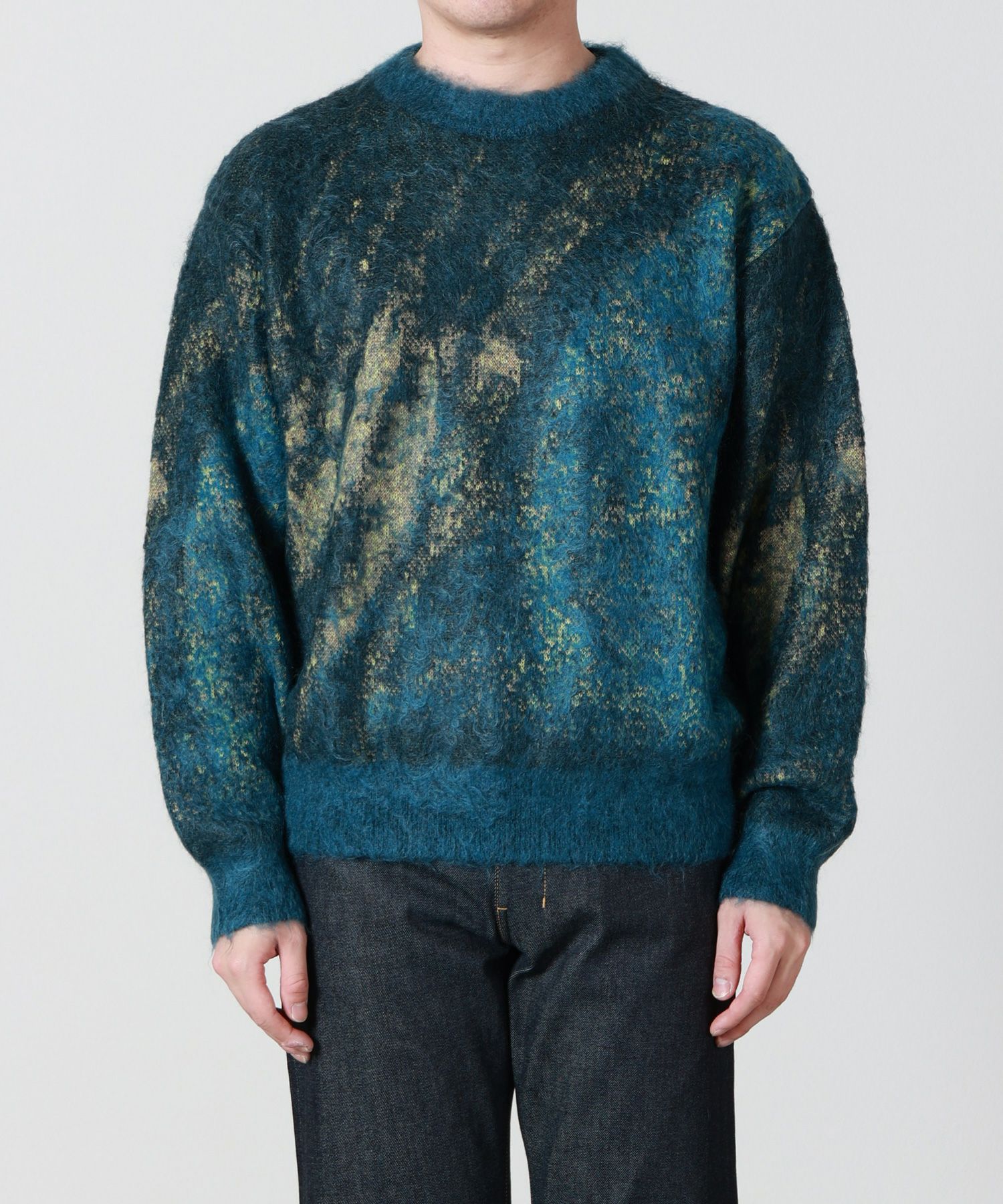 YOKE(ヨーク)】 Abstract Jaquard Mohair Sweater｜PARIGOT ONLINE