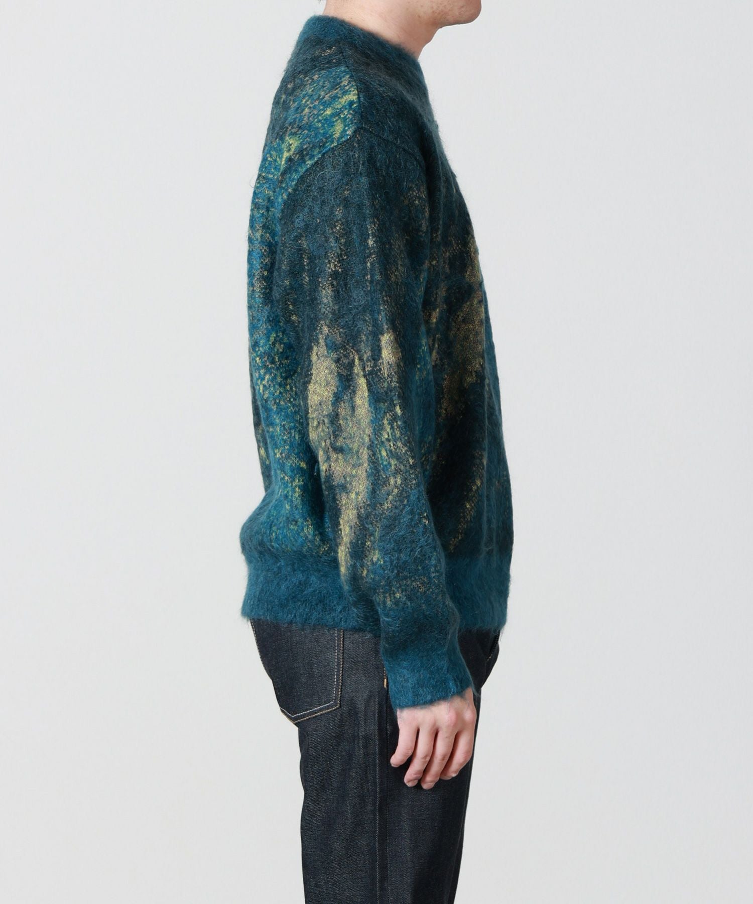 YOKE(ヨーク)】 Abstract Jaquard Mohair Sweater｜PARIGOT ONLINE
