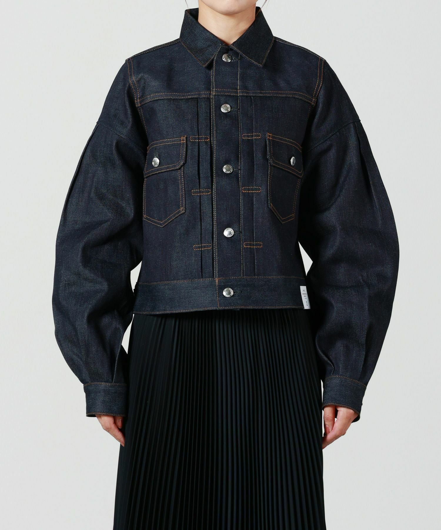 HYKE(ハイク)】 BALLOON SLEEVE DENIM JACKET TYPE2 REGULAR FIT