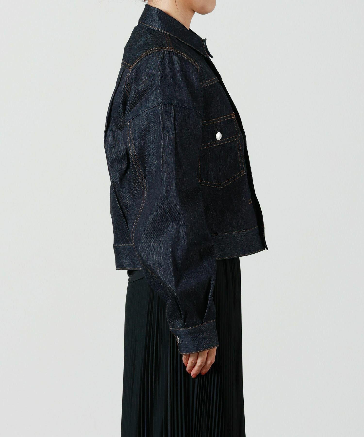 HYKE(ハイク)】 BALLOON SLEEVE DENIM JACKET TYPE2 REGULAR FIT