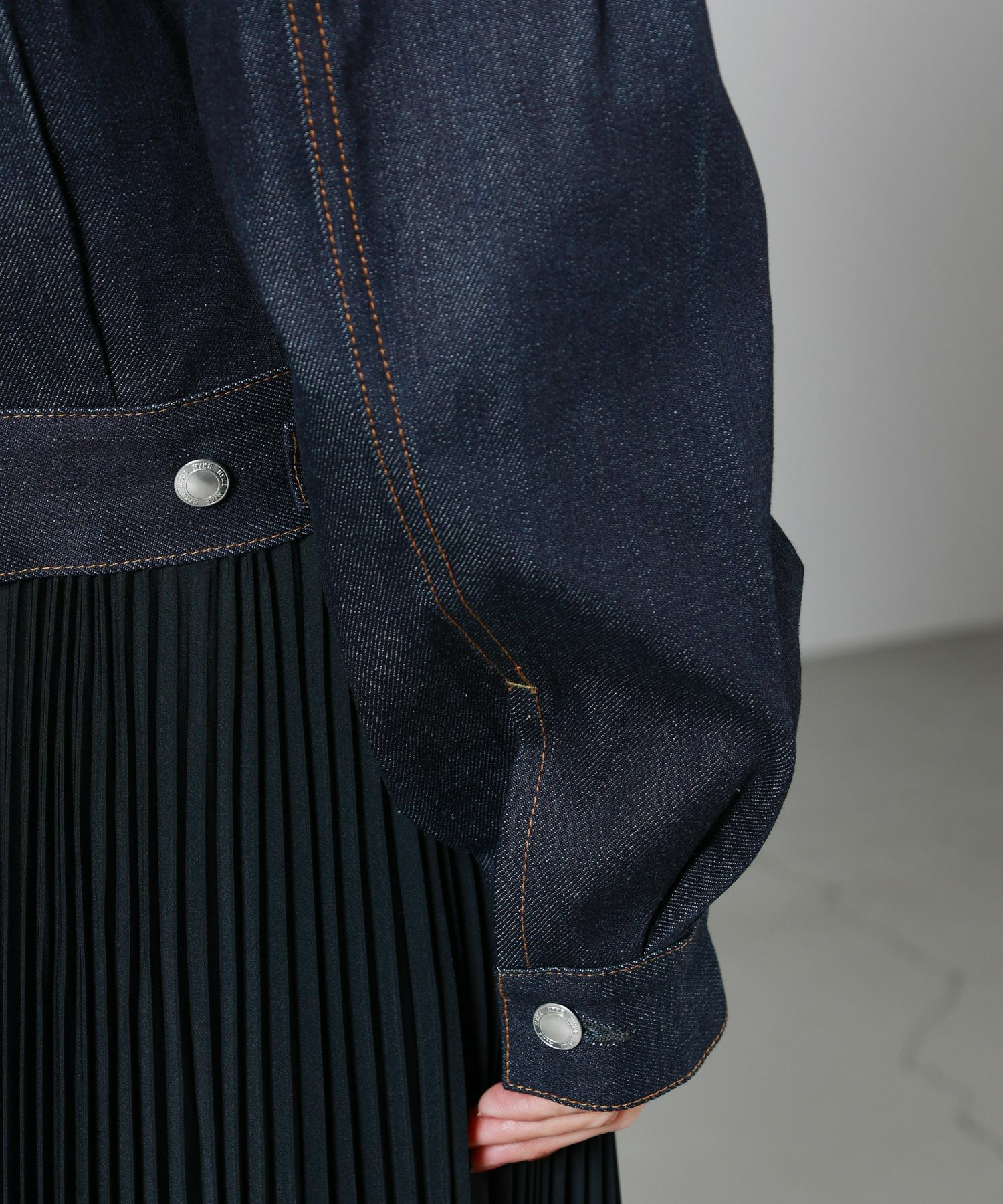 HYKE(ハイク)】 BALLOON SLEEVE DENIM JACKET TYPE2 REGULAR FIT