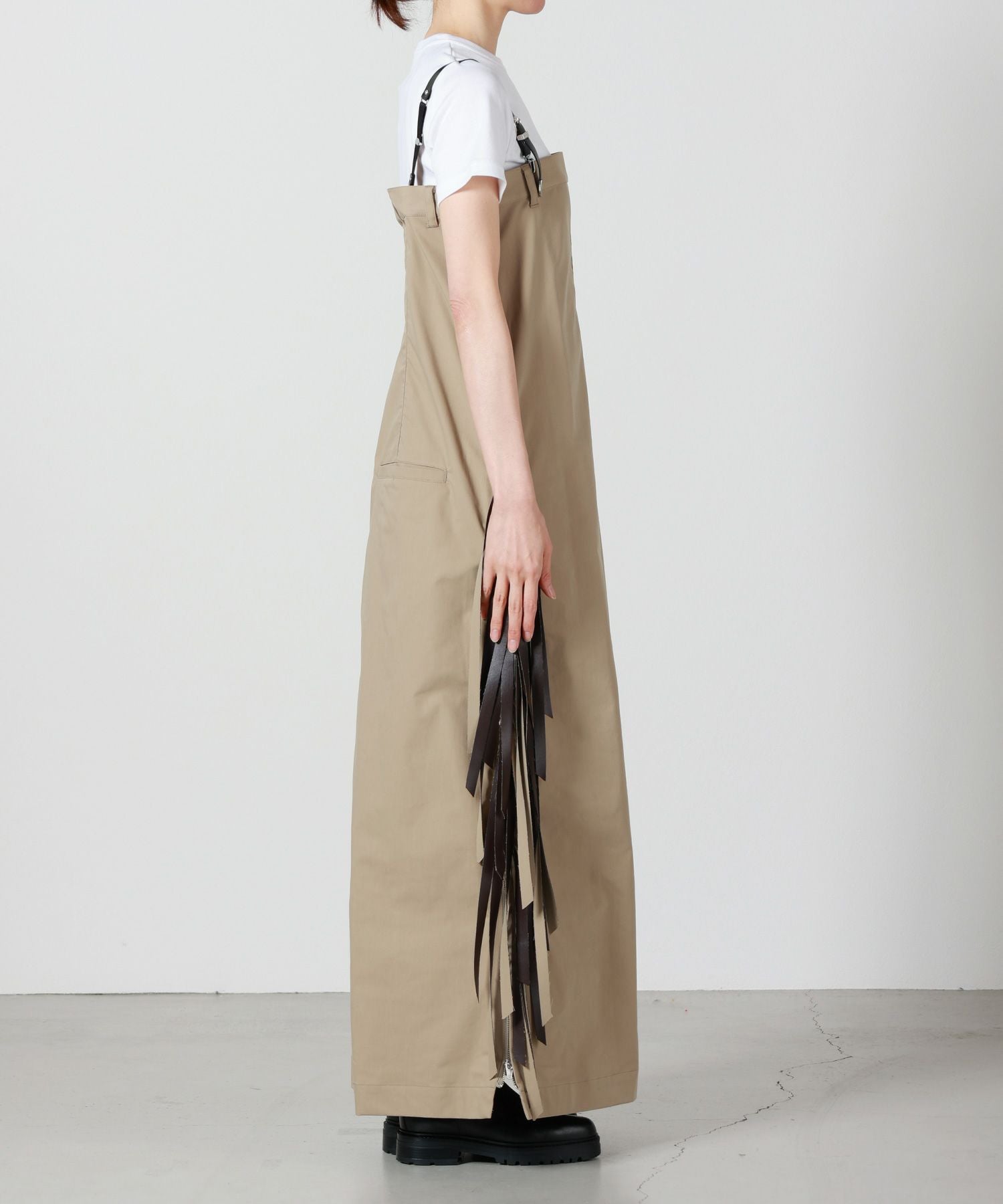 TOGA PULLA(トーガプルラ)】 TWILL FRINGE DRESS｜PARIGOT ONLINE
