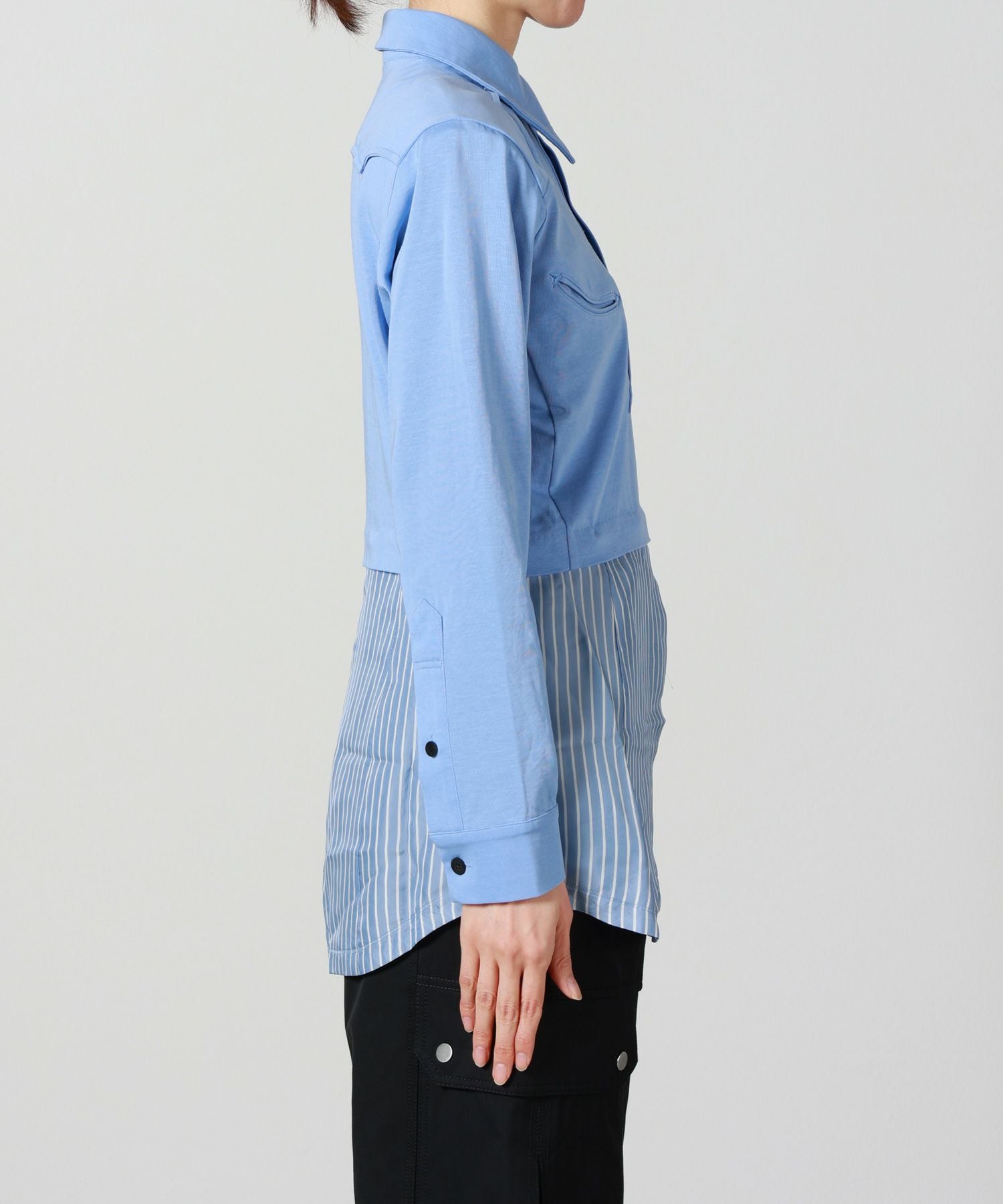TOGA PULLA(トーガプルラ)】 COTTON JERSEY SHIRT｜PARIGOT ONLINE