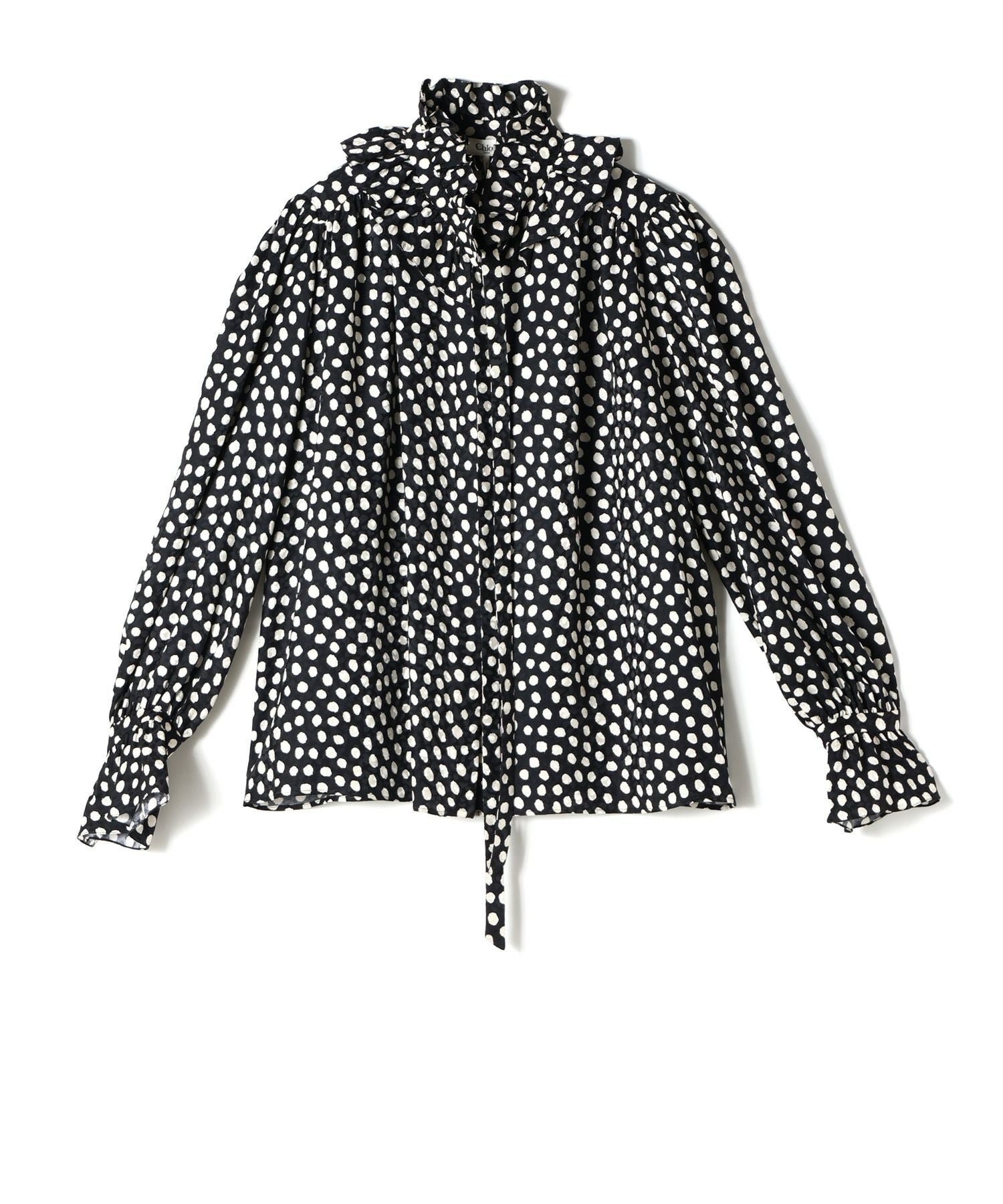 Chloe(クロエ)】 タイフロントラッフルブラウス｜PARIGOT ONLINE