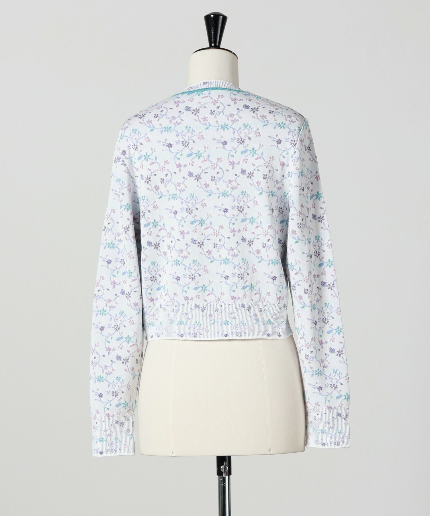 Mame Kurogouchi(マメ クロゴウチ)】 Floral Motif Glitter Knit