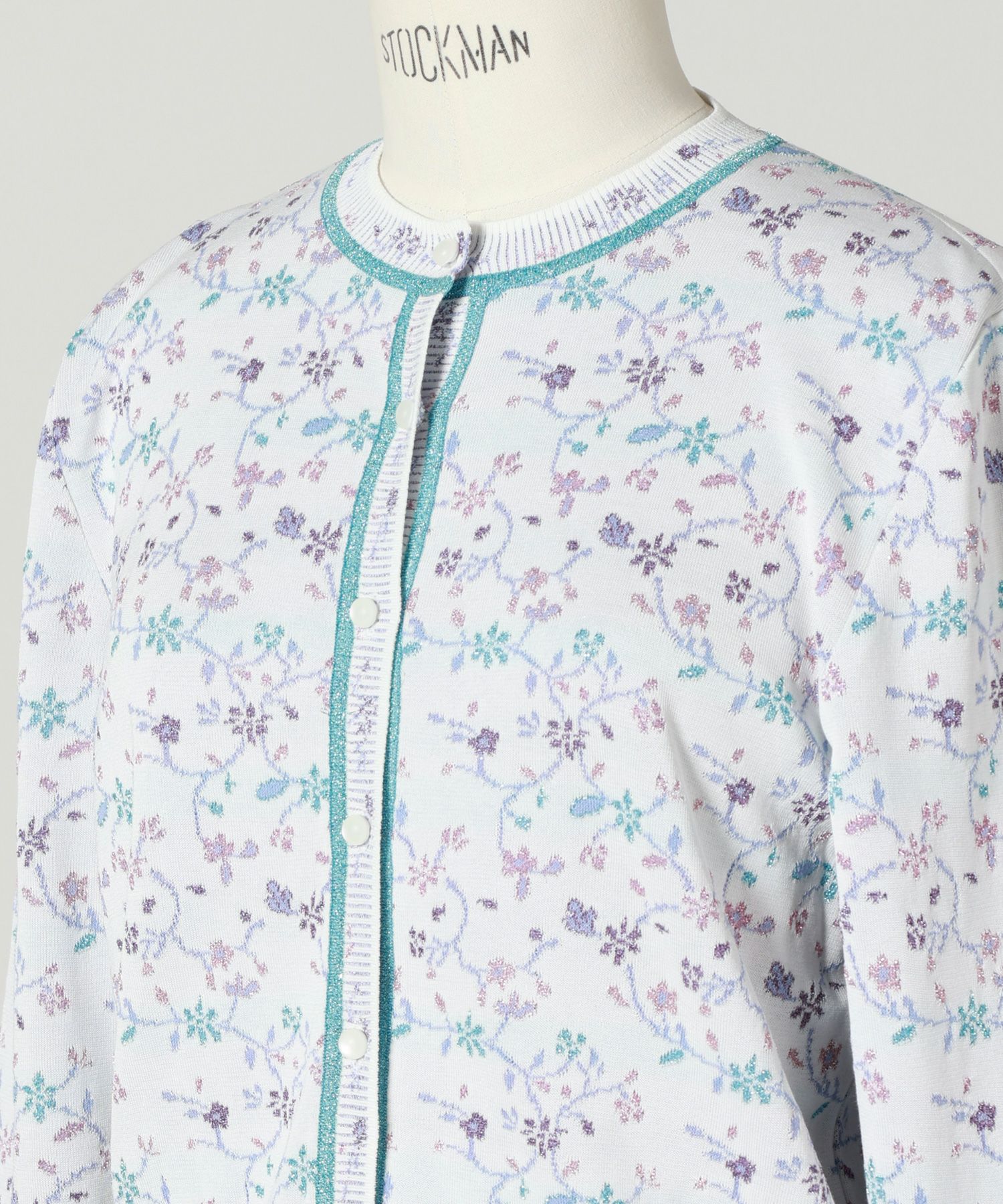 Mame Kurogouchi(マメ クロゴウチ)】 Floral Motif Glitter Knit