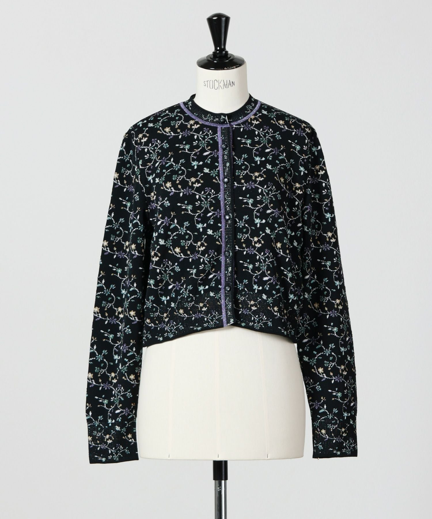 Mame Kurogouchi(マメ クロゴウチ)】 Floral Motif Glitter Knit