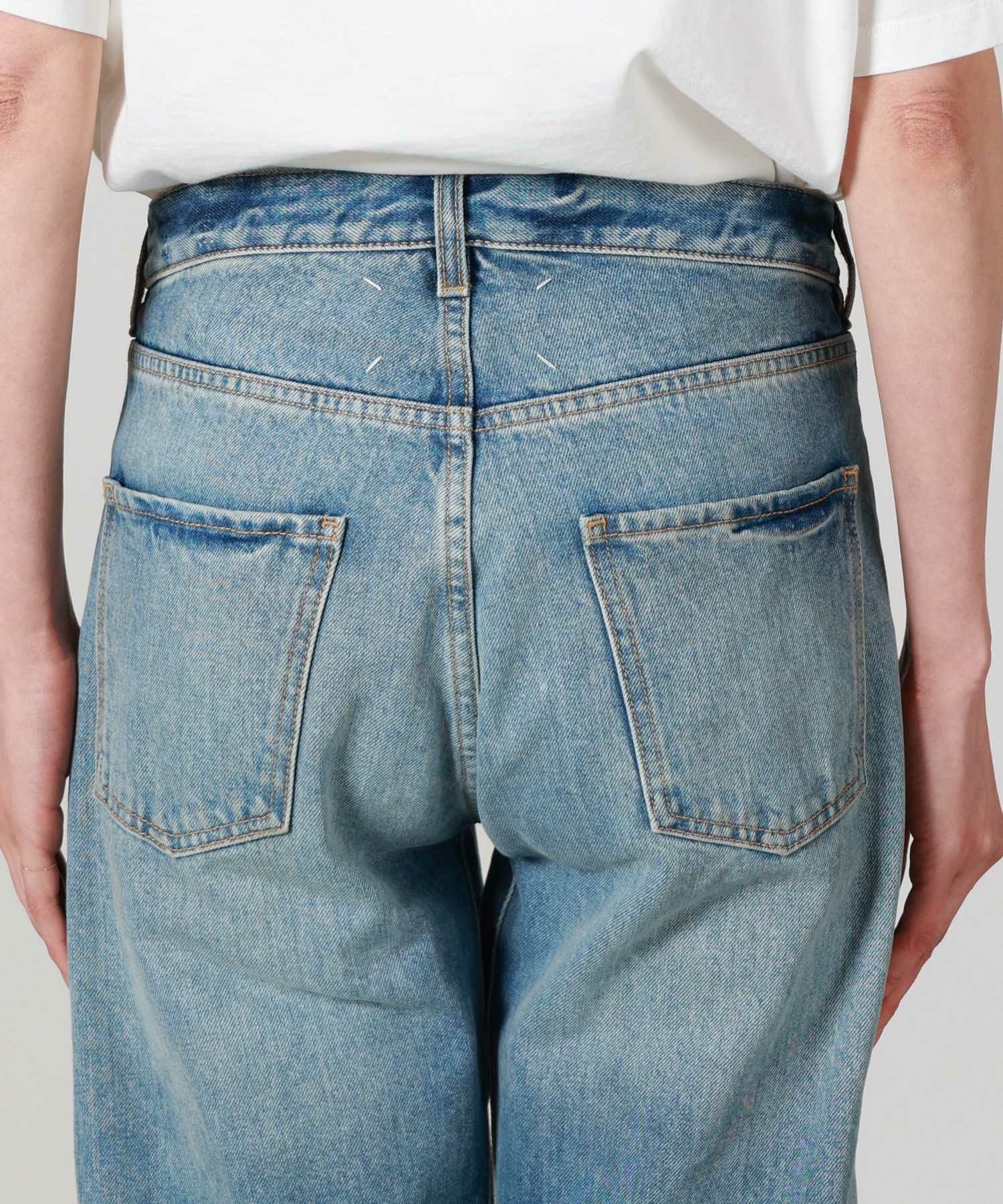 Maison Margiela(メゾンマルジェラ)】 STRAIGHT JEANS WITH CONTRASTED