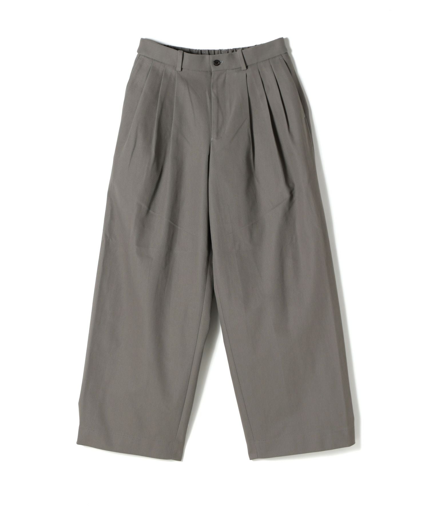 MARKAWARE(マーカウェア)】 TRIPLE PLEATED WIDE TROUSERS ORGANIC