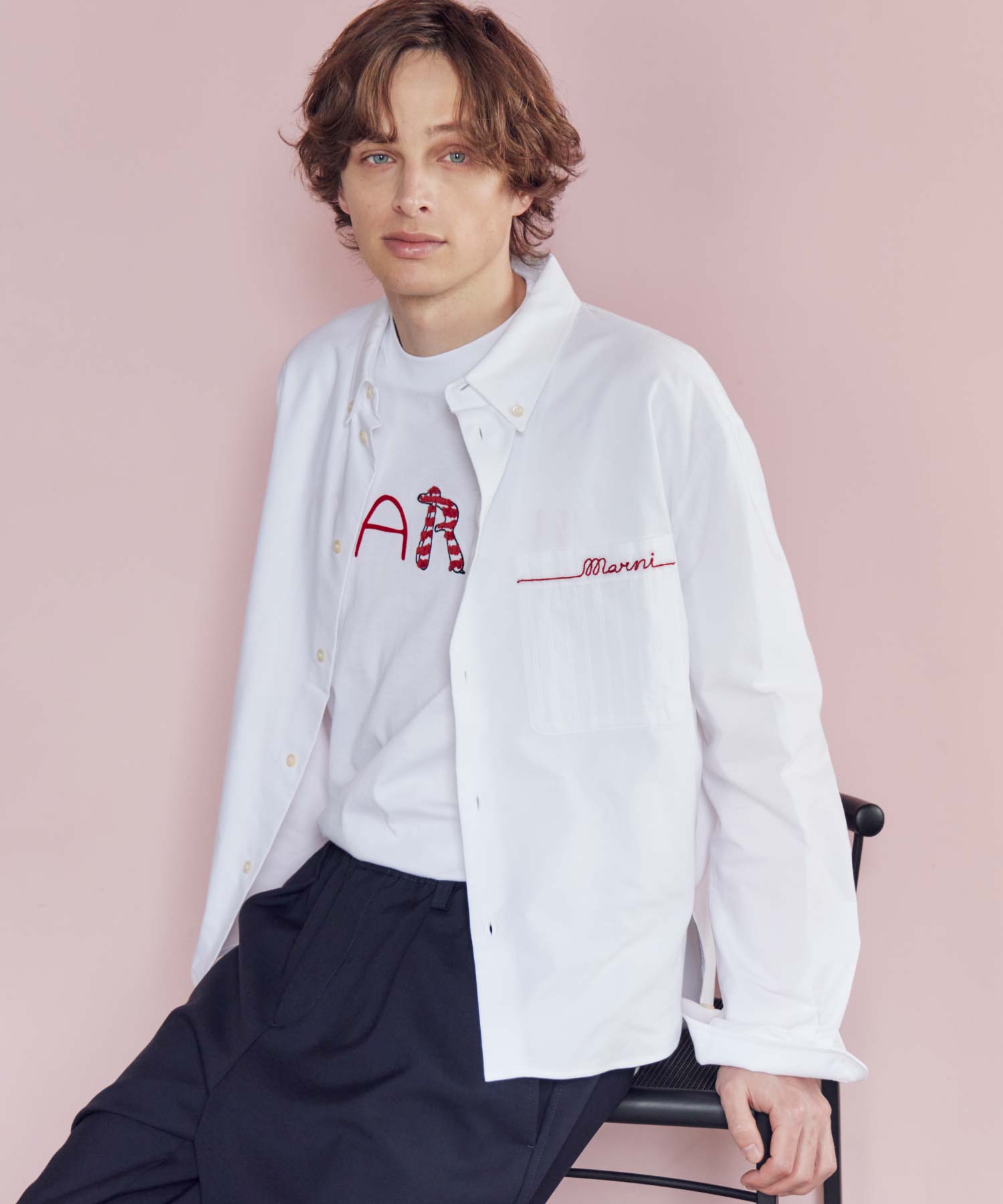 MARNI(マルニ)】 フロッキーMarni Animal Alphabetロゴ ホワイト