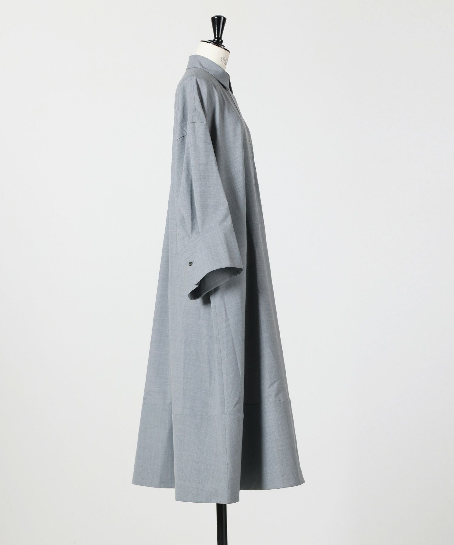 ENFOLD エンフォルド　オーバーサイズ　ロングワンピース グレー D542 ENFOLD(エンフォルド)】 FLARE DRESS｜PARIGOT ONLINE（パリゴオンライン）