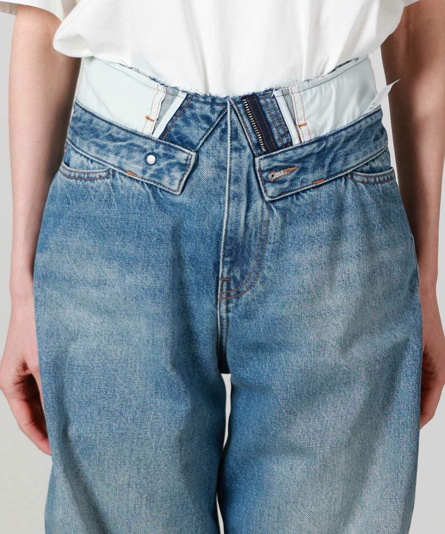 SALE‼️ MM6 マルジェラ PANTS デニム　バレルレッグ　ジーンズ　加工 MM6 Maison Margiela(エムエムシックス メゾン マルジェラ