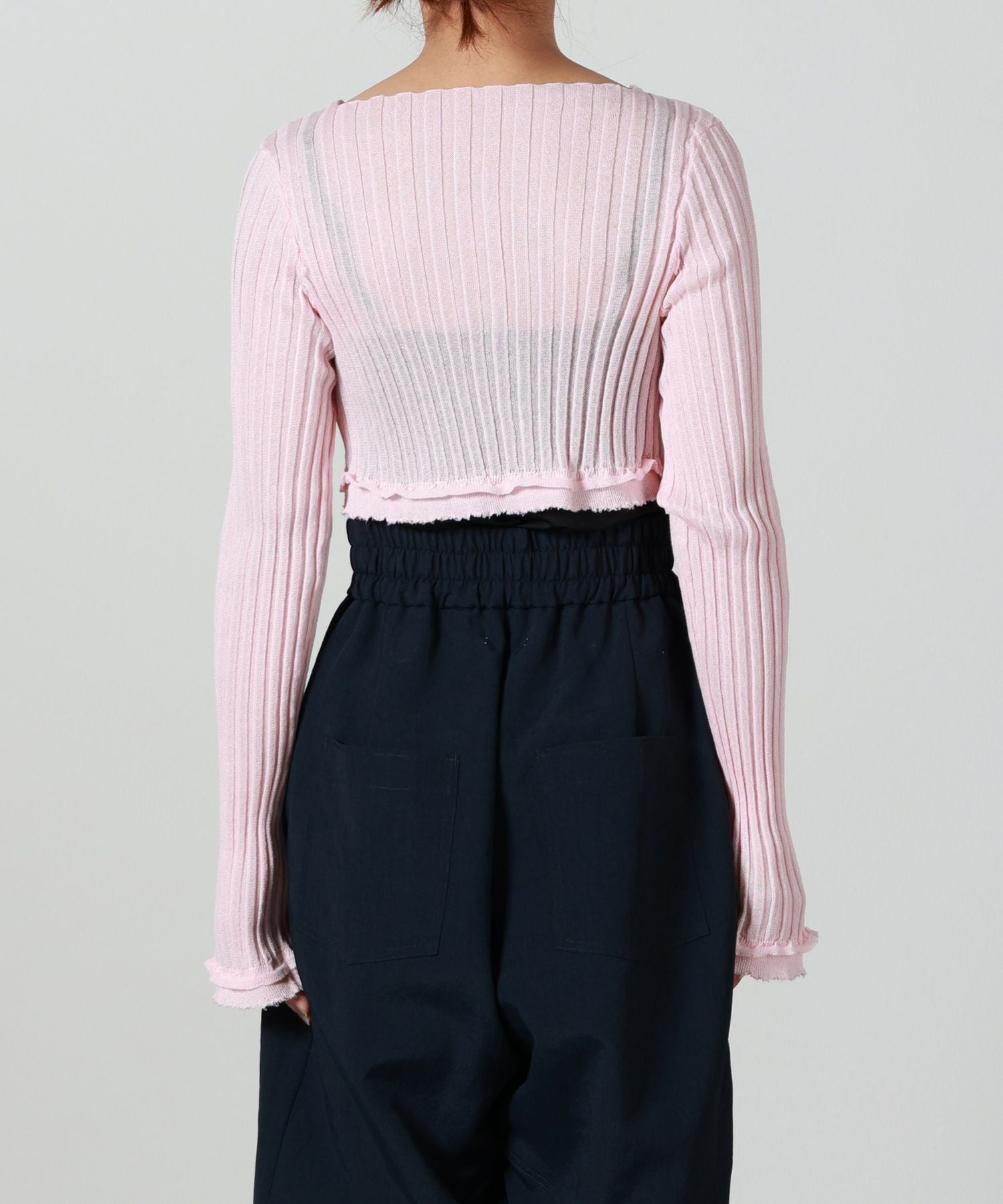 AKANE UTSUNOMIYA(アカネウツノミヤ)】 RIB KNIT CARDIGAN｜PARIGOT