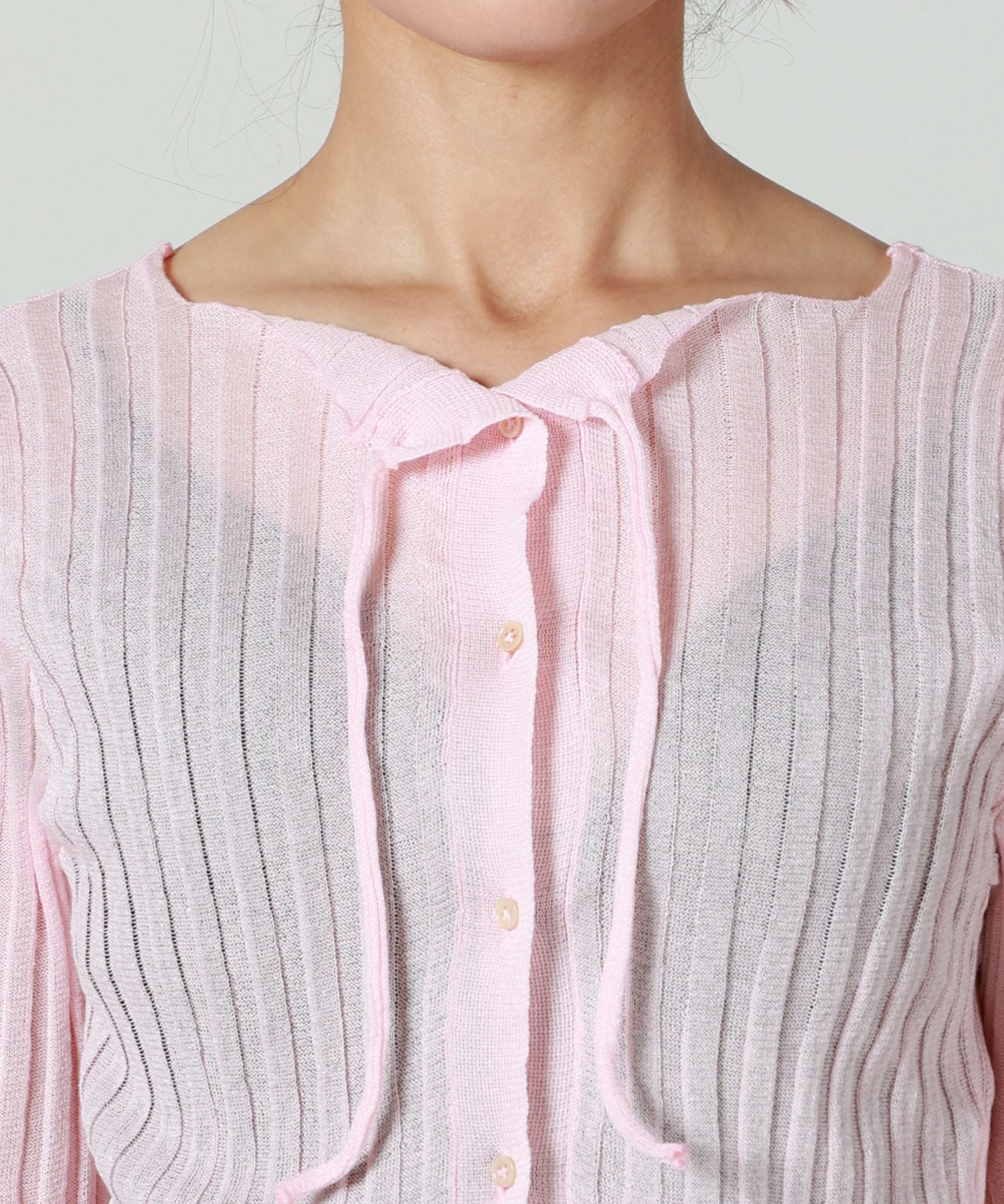 AKANE UTSUNOMIYA(アカネウツノミヤ)】 RIB KNIT CARDIGAN｜PARIGOT