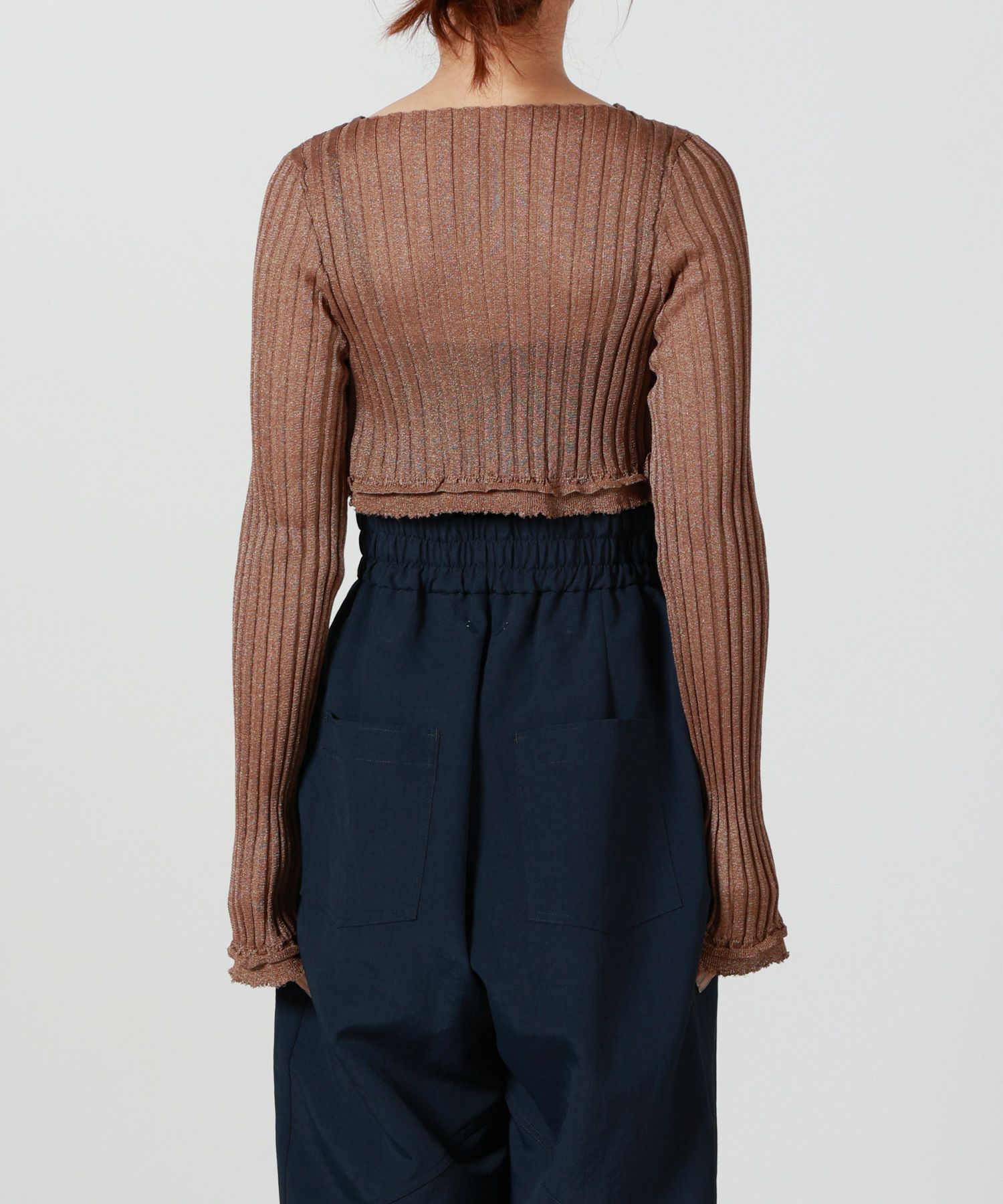 AKANE UTSUNOMIYA(アカネウツノミヤ)】 RIB KNIT CARDIGAN｜PARIGOT