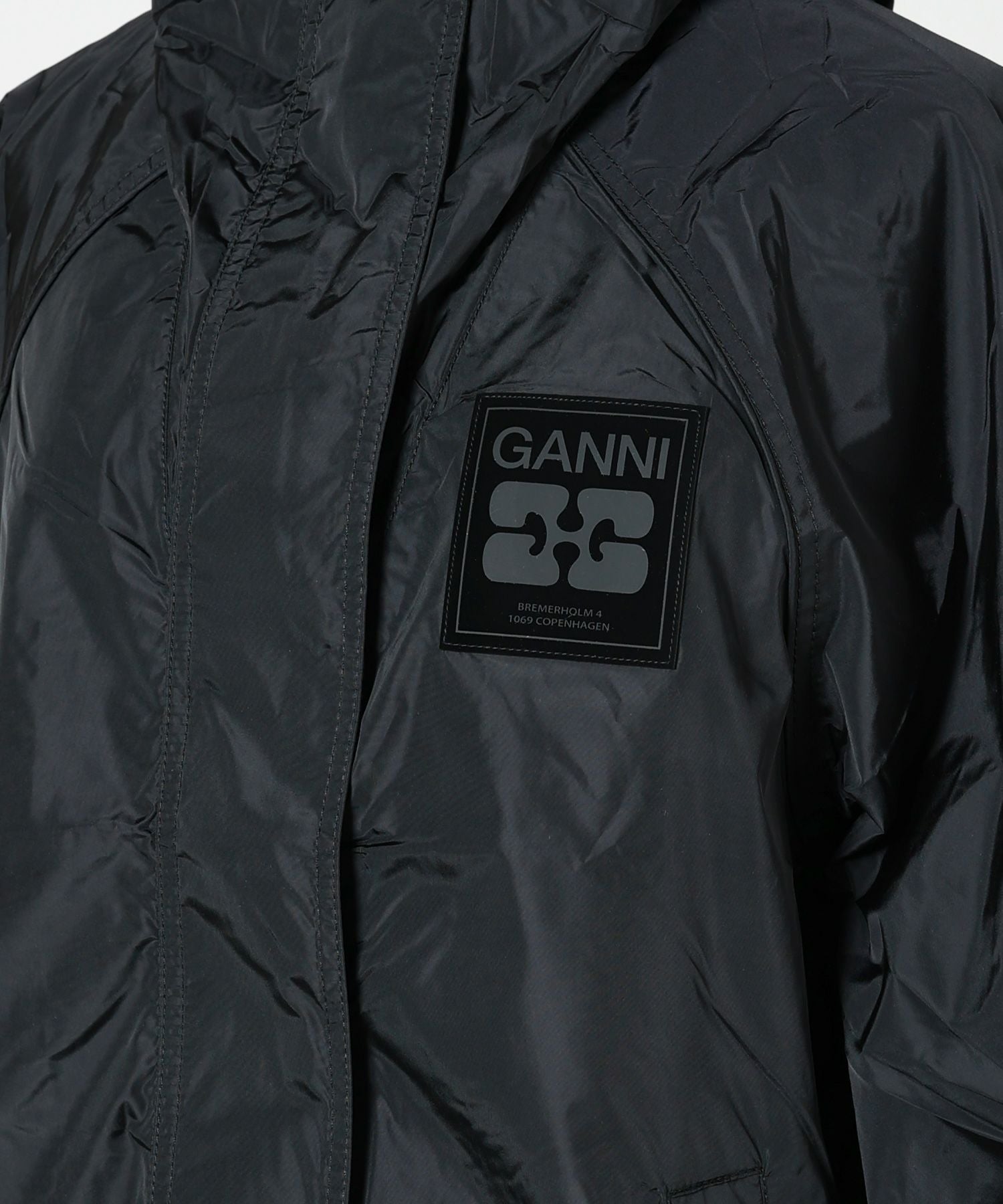 GANNI(ガニー)】 Black Nylon Jacket｜PARIGOT ONLINE（パリゴオンライン）