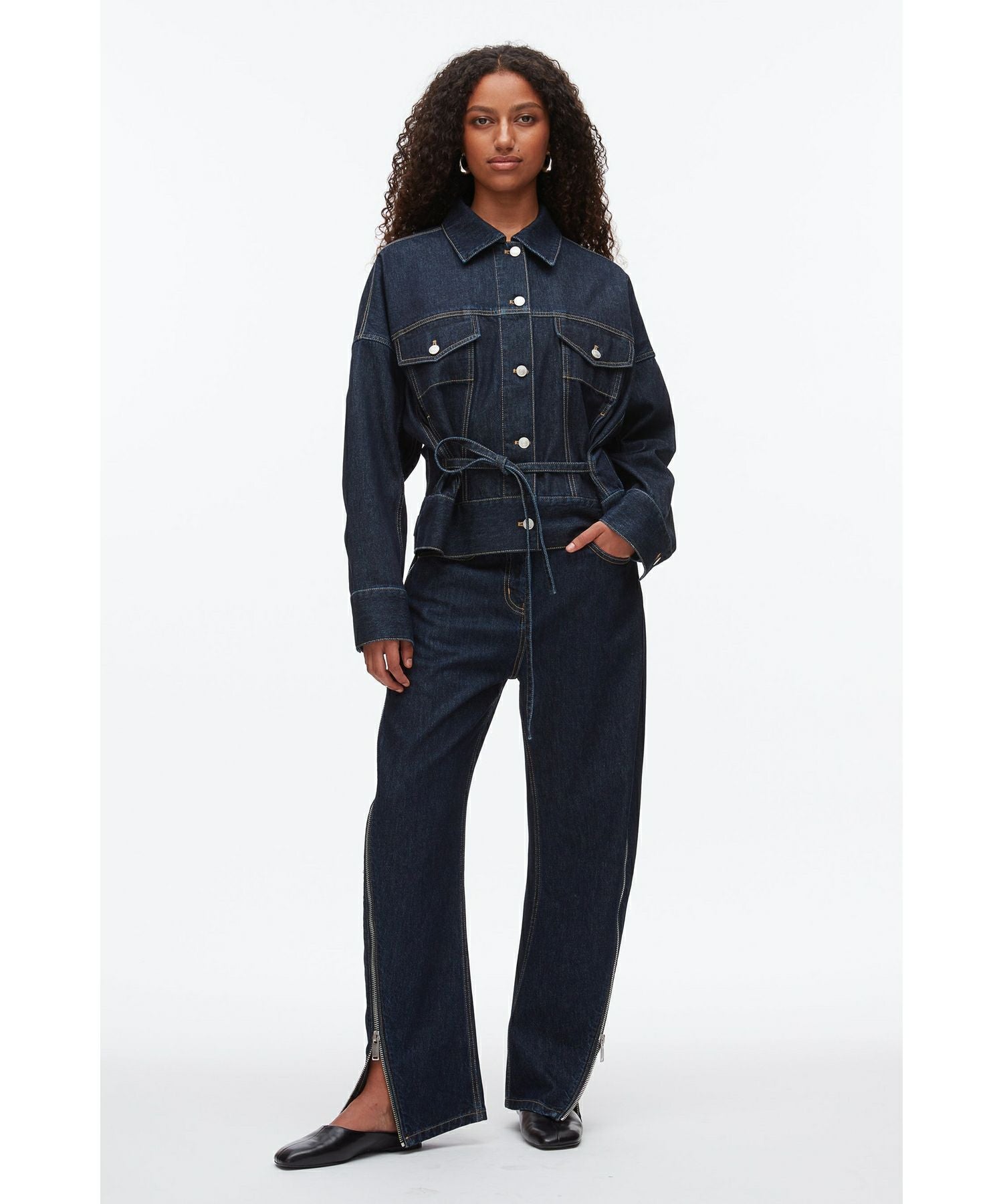 3.1 Phillip Lim(スリーワン フィリップリム)】 Denim Boxy Jacket