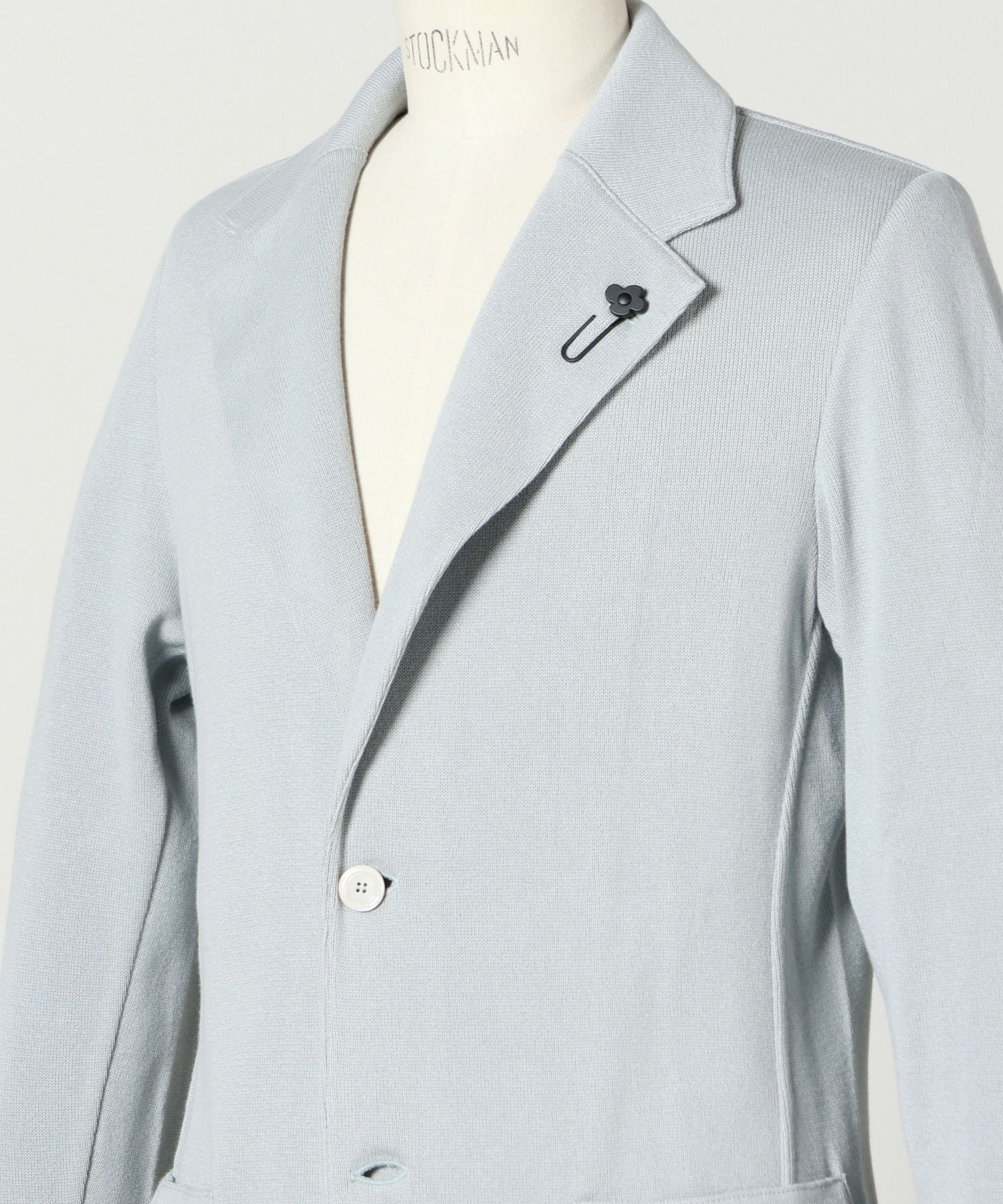 LARDINI ラルディーニ　コットン　ジャケット LARDINI(ラルディーニ)】 コットンクレーププレーンステッチニット