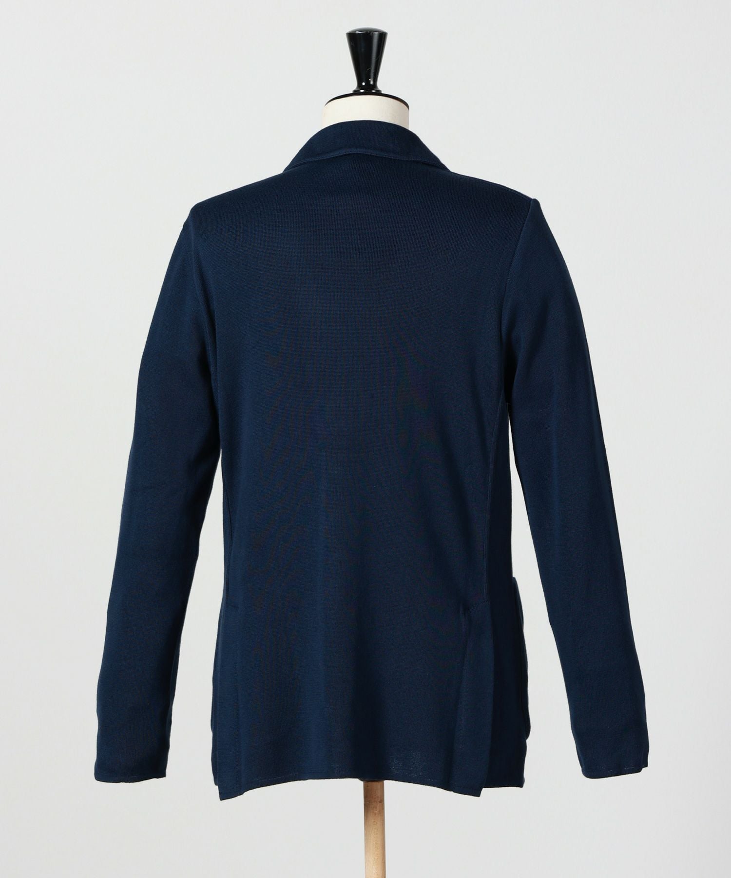 LARDINIラルディーニ コットンニットジャケットS 46程度 イタリア製 LARDINI(ラルディーニ)】 コットンクレーププレーンステッチニット