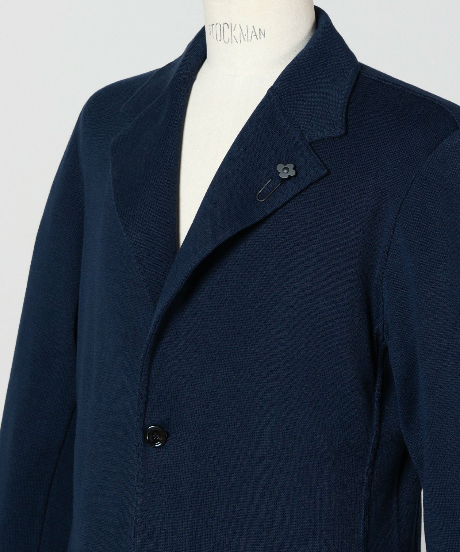 LARDINI(ラルディーニ)】 コットンクレーププレーンステッチニット