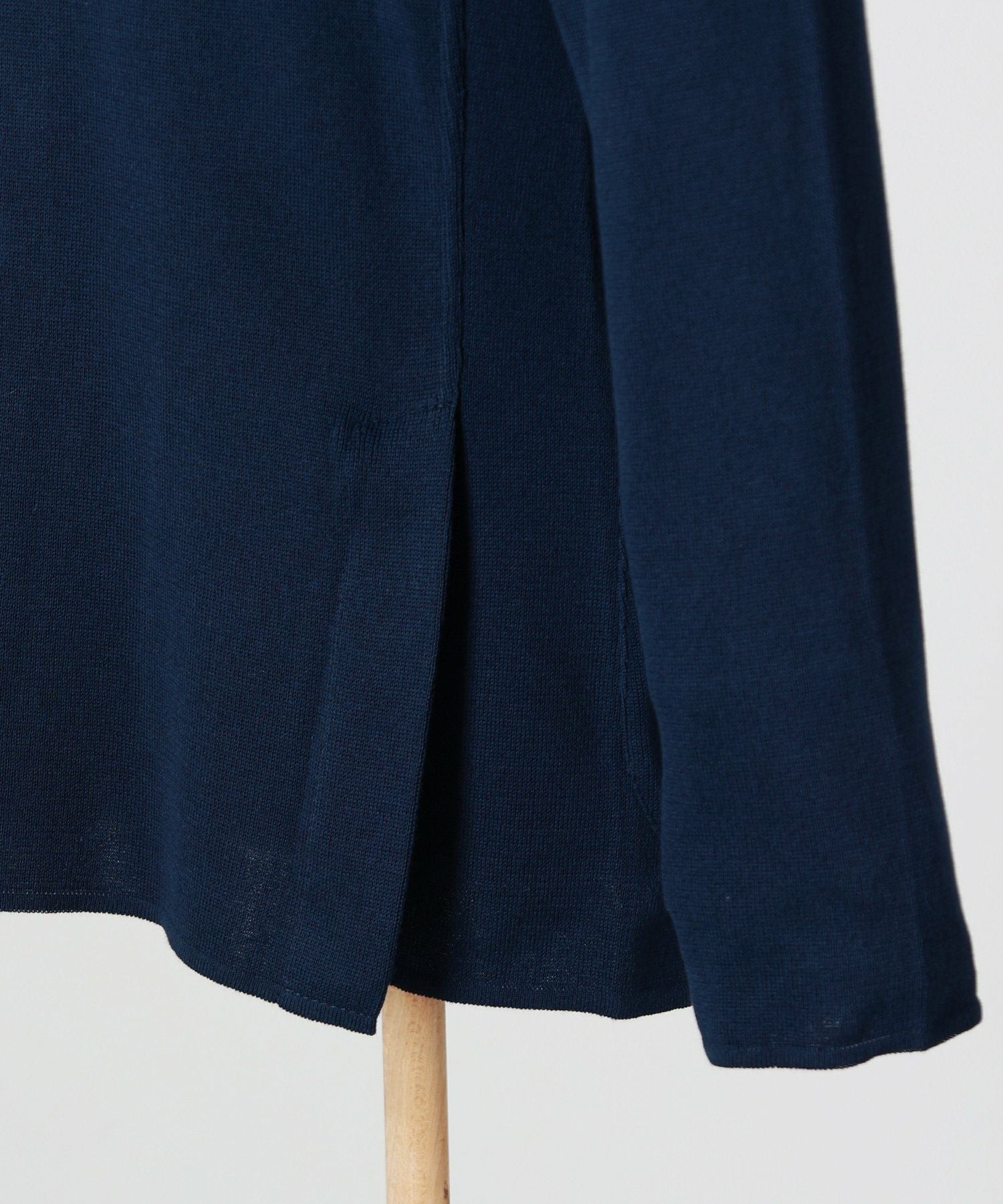 LARDINI(ラルディーニ)】 コットンクレーププレーンステッチニット