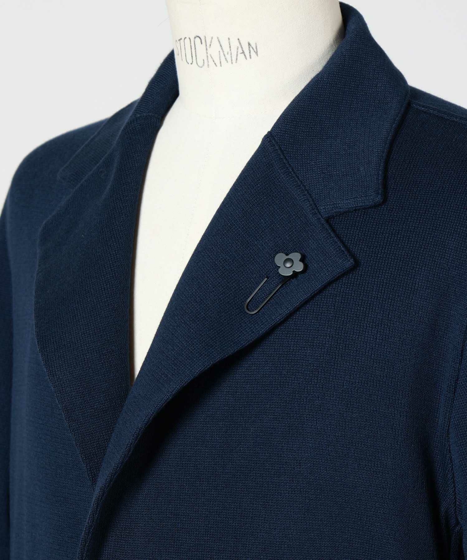 LARDINI(ラルディーニ)】 コットンクレーププレーンステッチニット
